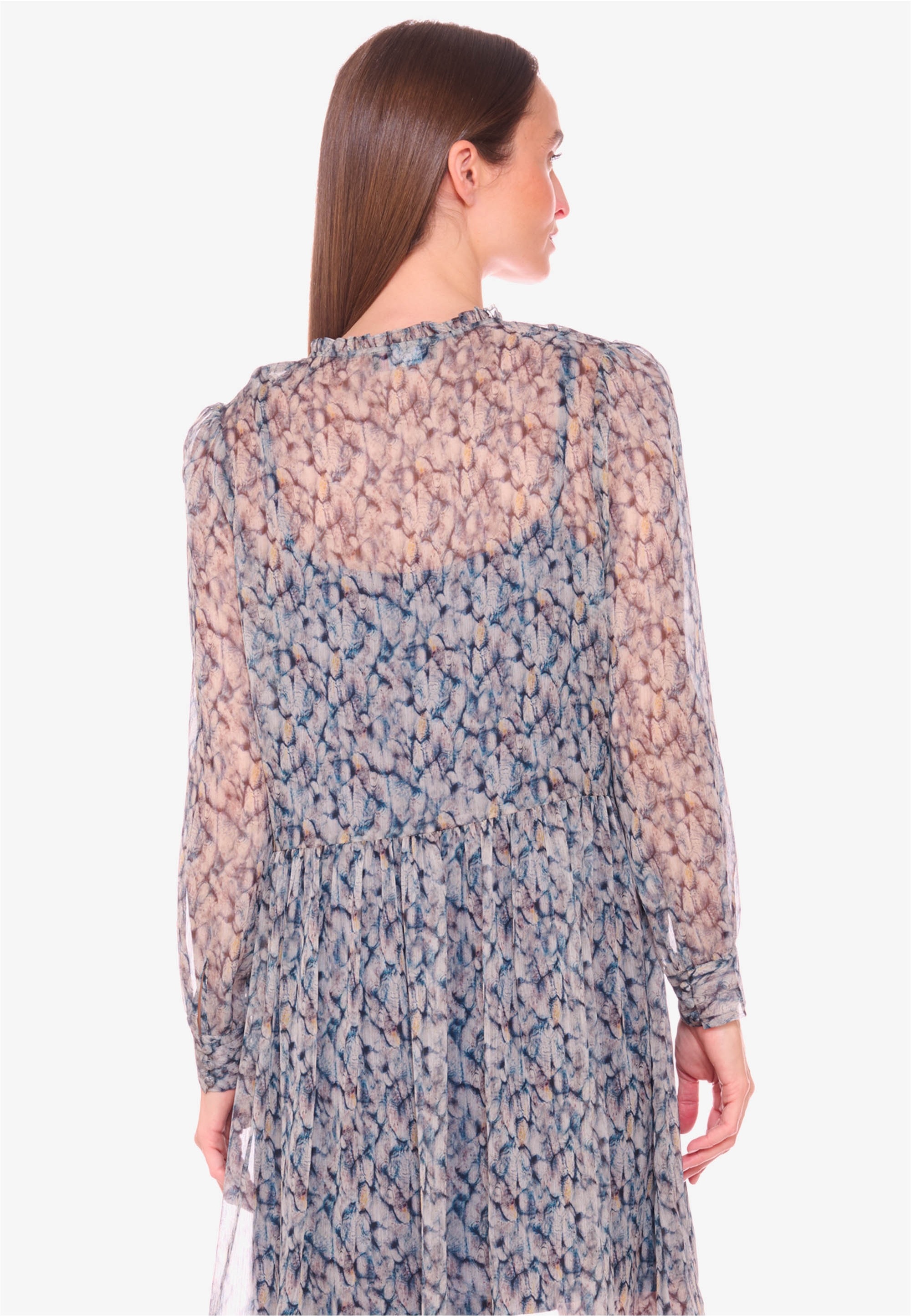 Le Temps Des Cerises Jerseykleid »DENALI«, mit schönem Allover-Muster