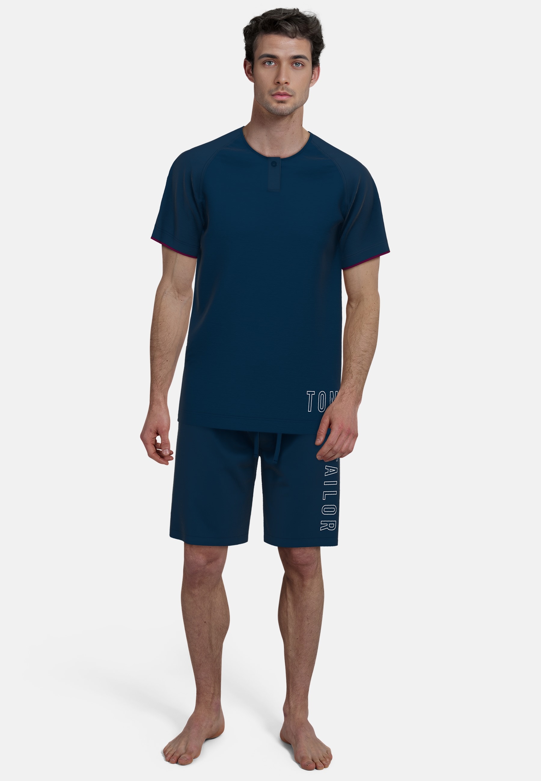 TOM TAILOR Shorty "Kilkenny", (2 tlg.), Mit großem Wording günstig online kaufen