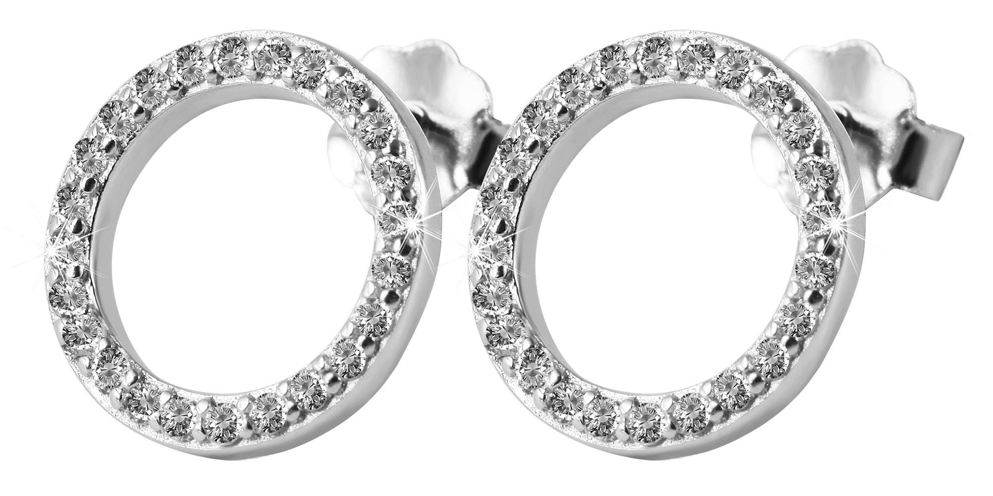 Adelia´s Paar Ohrhänger »Damen Ohrringe – Ohrstecker aus 925 Silber mit Zirkonia« Ein kleines Geschenk mit großer Wirkung