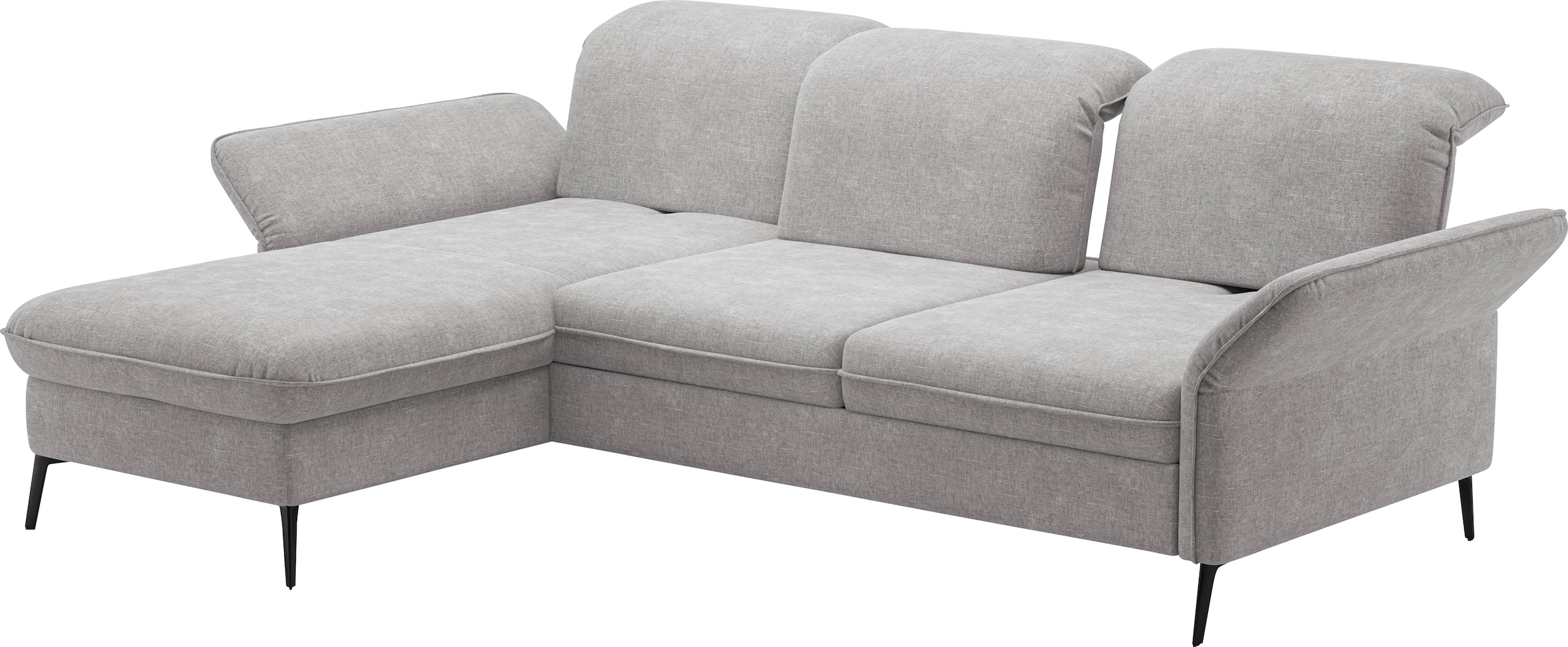 sit&more Ecksofa »Emely«, mit Sitztiefenverstellung optional mit Bettfunktion und Bettkasten