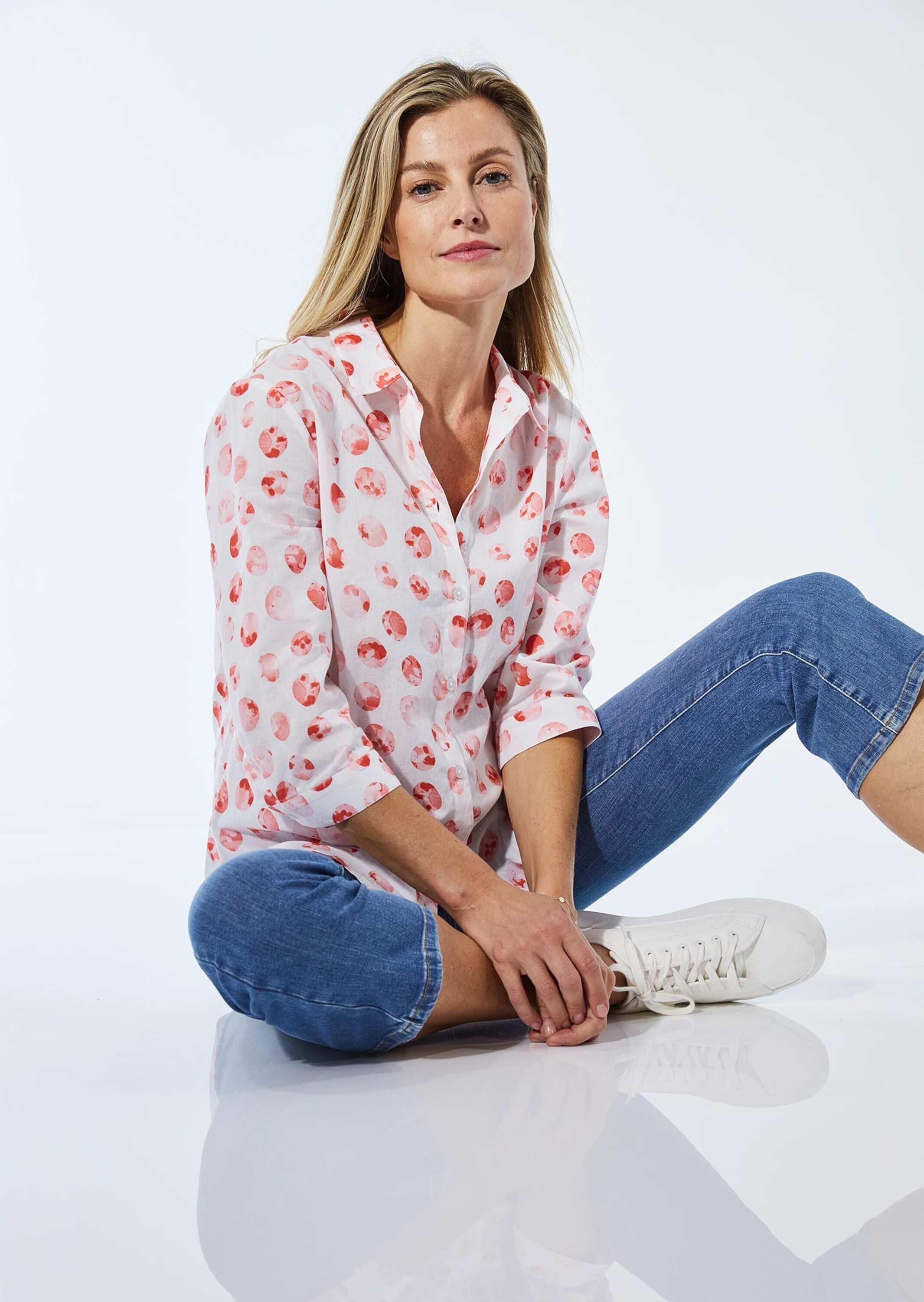 GOLDNER Klassische Bluse »Bluse mit Hemdkragen«