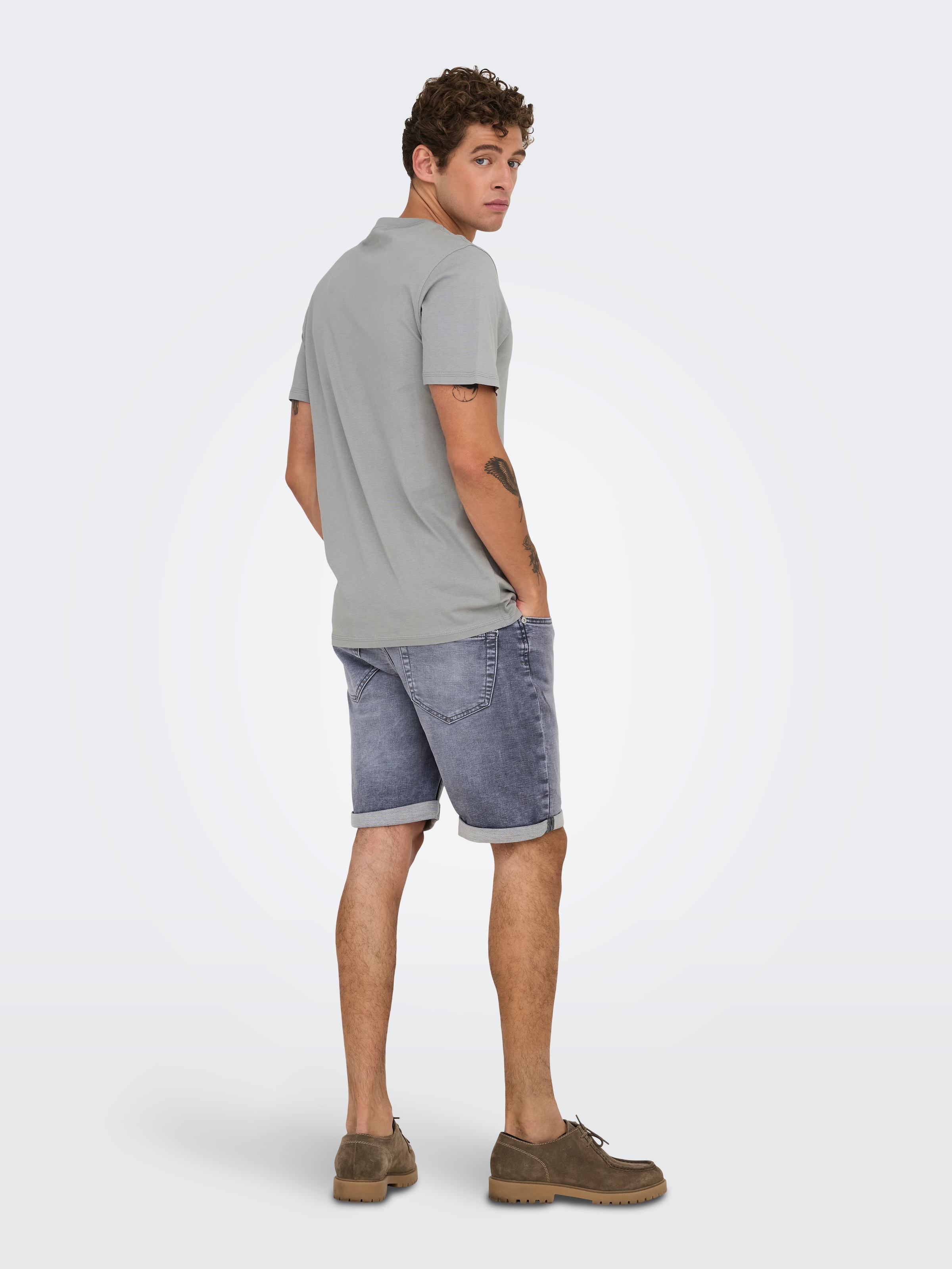 ONLY & SONS Rundhalsshirt »ONSMAX LIFE REG SS STITCH TEE«