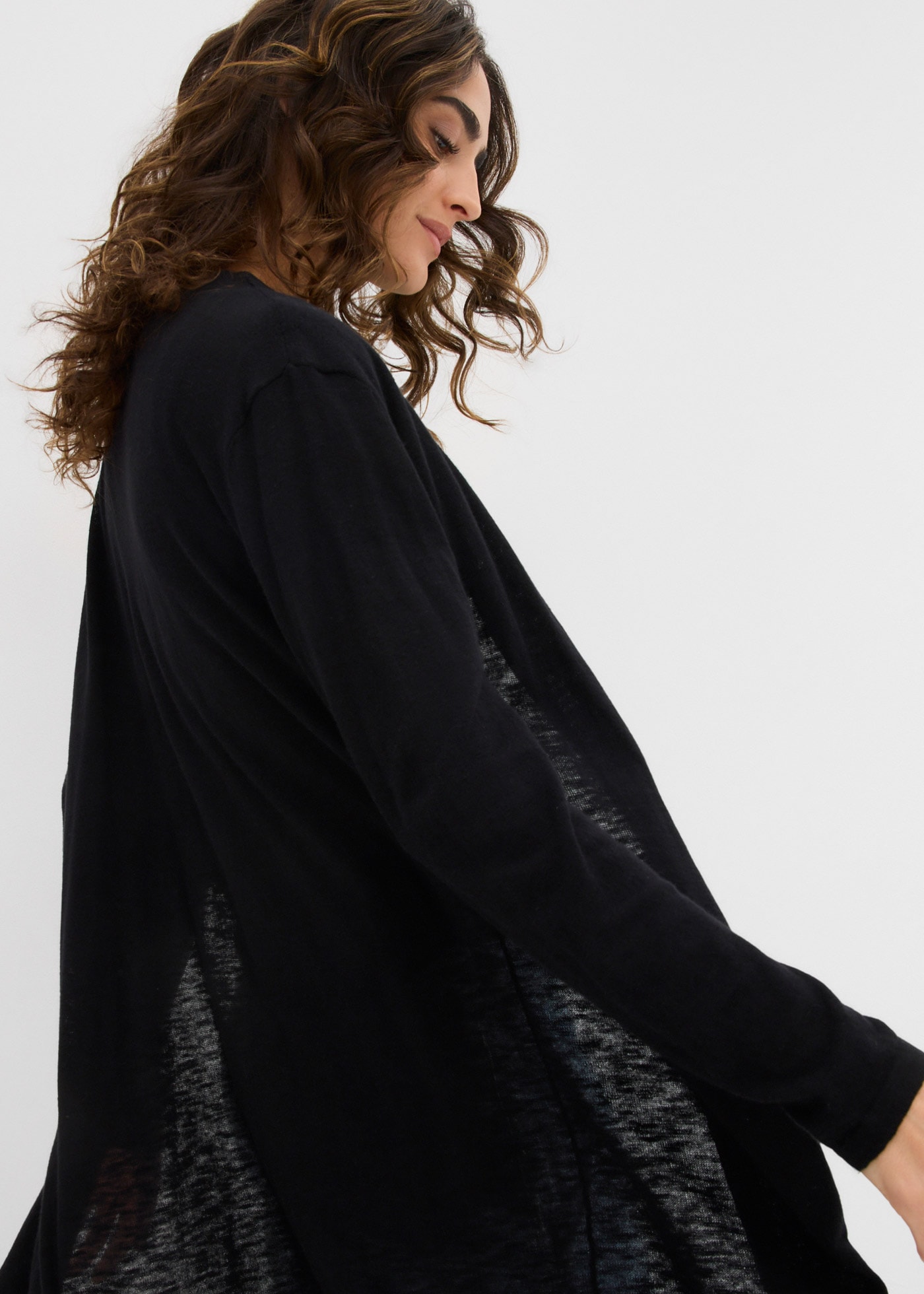 bonprix Longstrickjacke