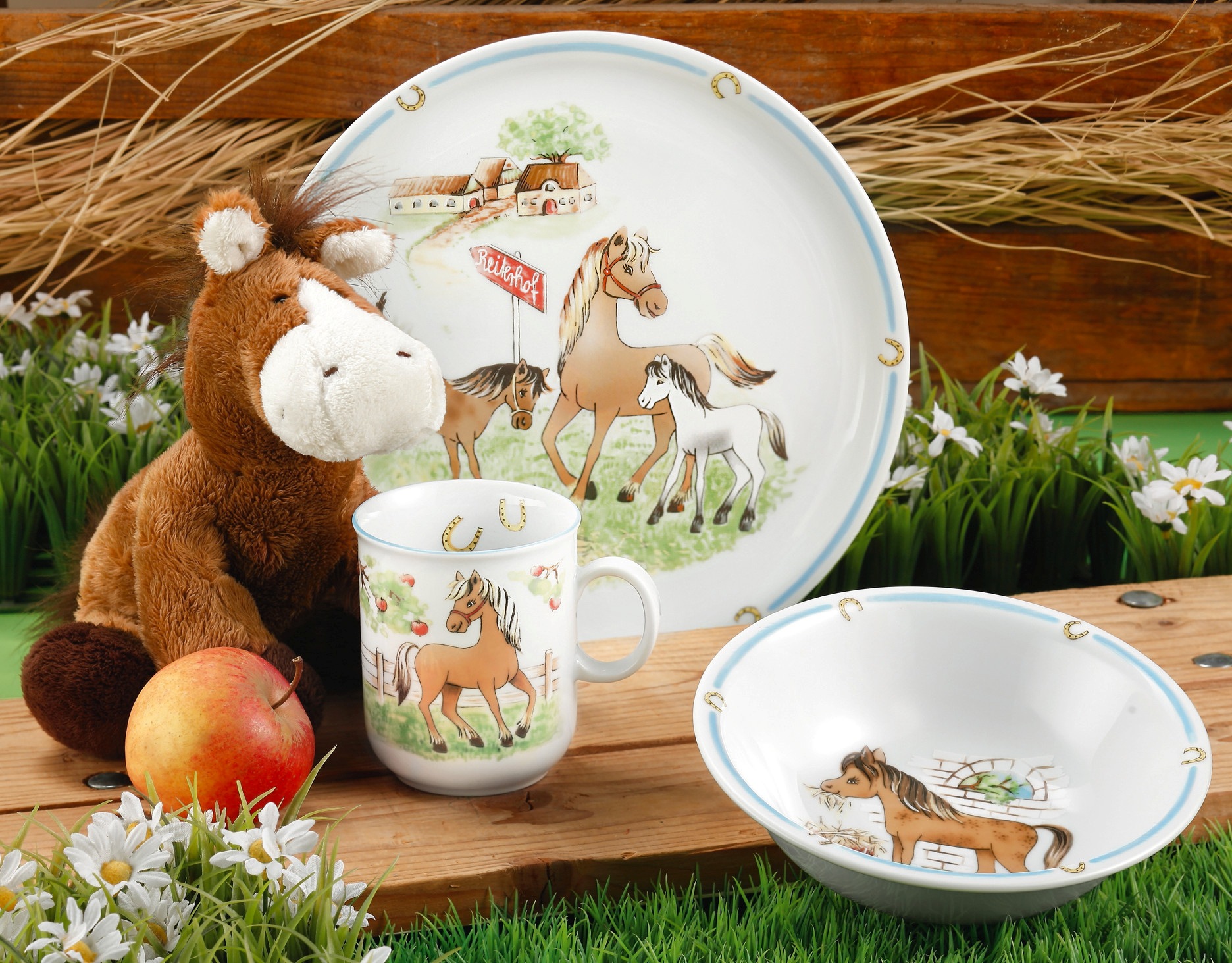 Thumbnail - Seltmann Weiden Speiseteller "Compact - Mein Pony" rund 25,5 cm