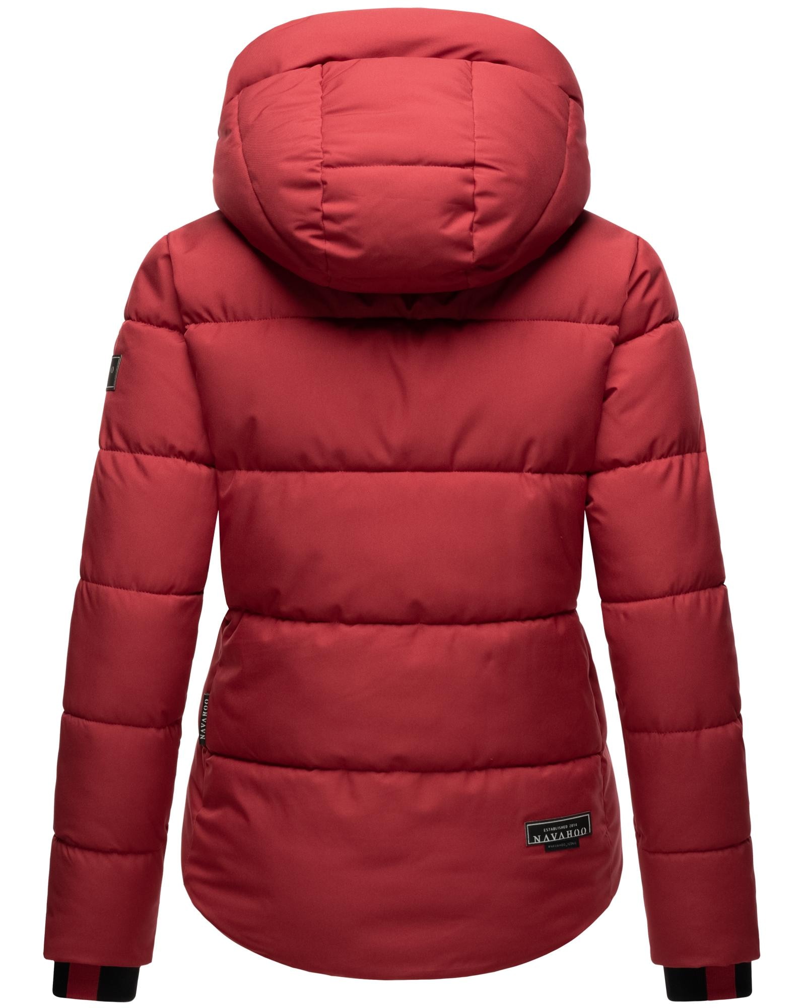 Navahoo Steppjacke »Lachperle XIV«, mit Kapuze, Kurze gesteppte Damen Winterjacke mit hohem Kragen und Kapuze