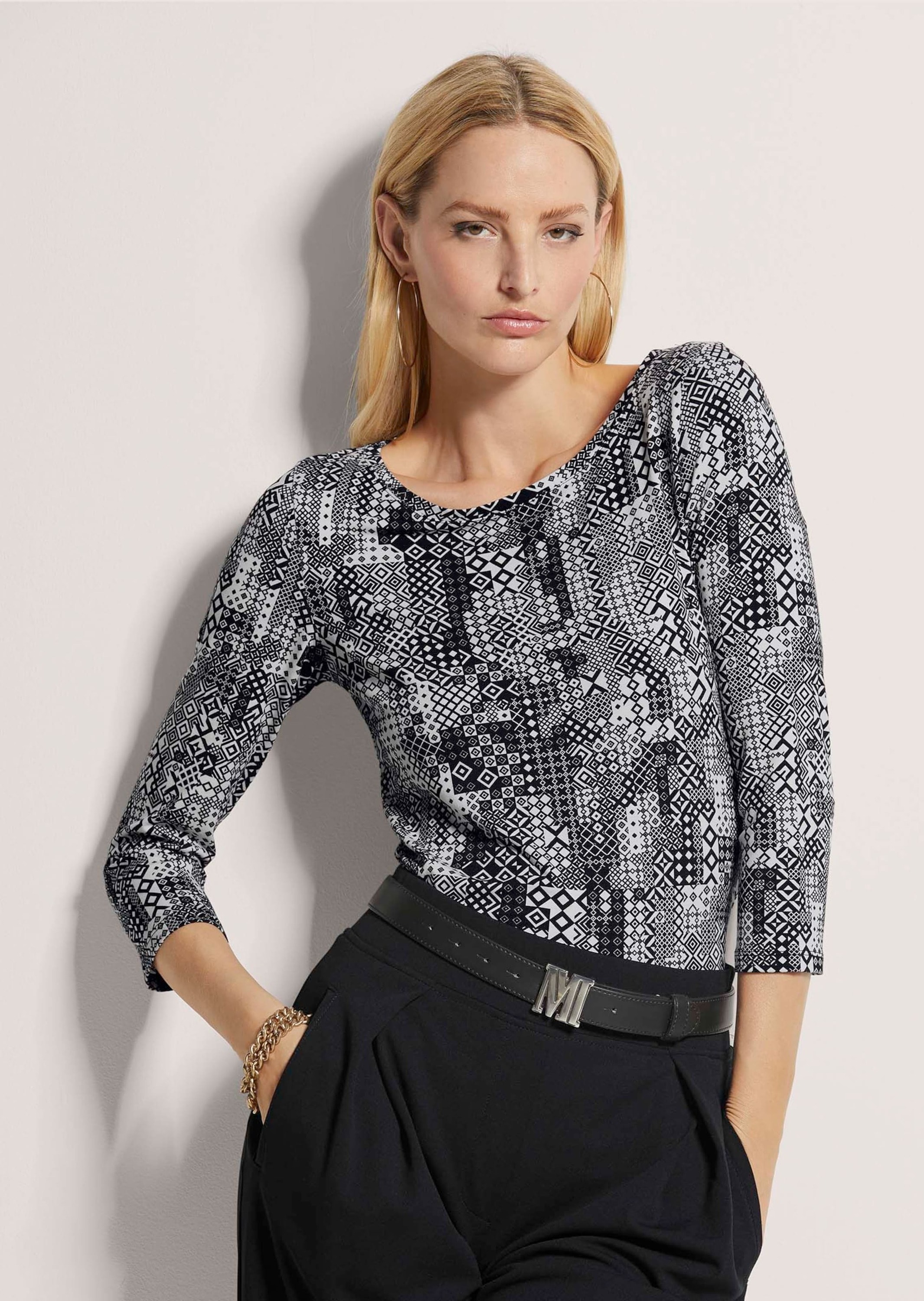 MADELEINE 3/4-Arm-Shirt »Shirt Rundhals-Shirt mit 3/4-Ärmeln«