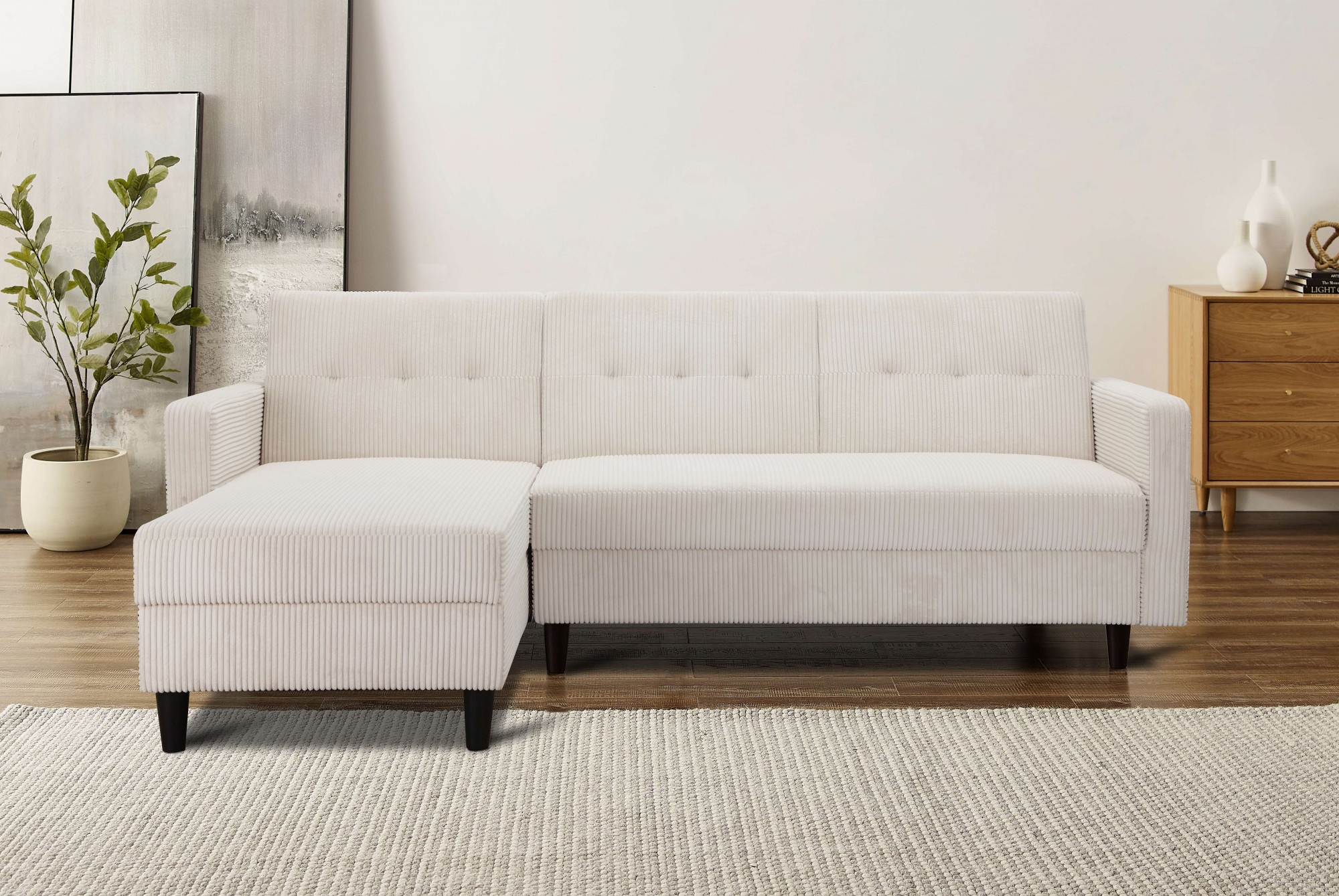 Dorel Home Ecksofa "Hartford II", mit Bettfunktion und Stauraum, Recamiere günstig online kaufen