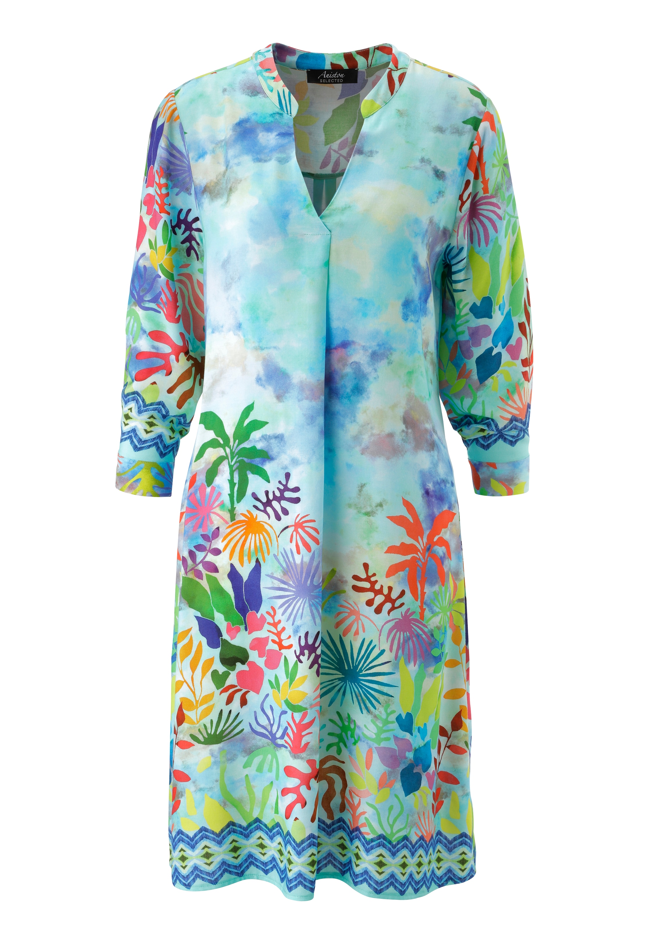 Aniston SELECTED Blusenkleid mit bunter, maritimer Musterung - NEUE KOLLEKTION