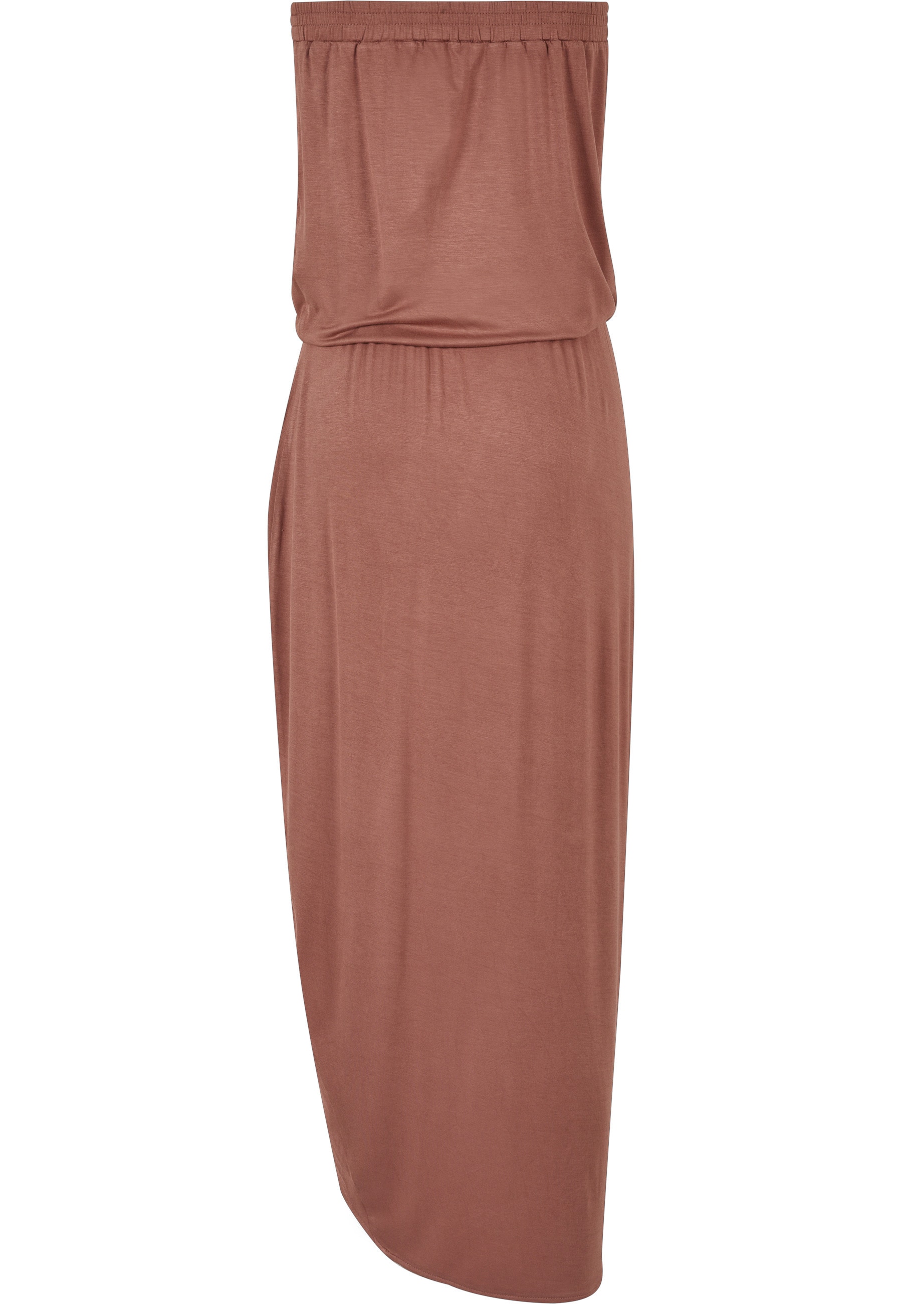 URBAN CLASSICS Shirtkleid »Urban Classics Damen Ladies Viscose Bandeau Dress« 1 tlg.