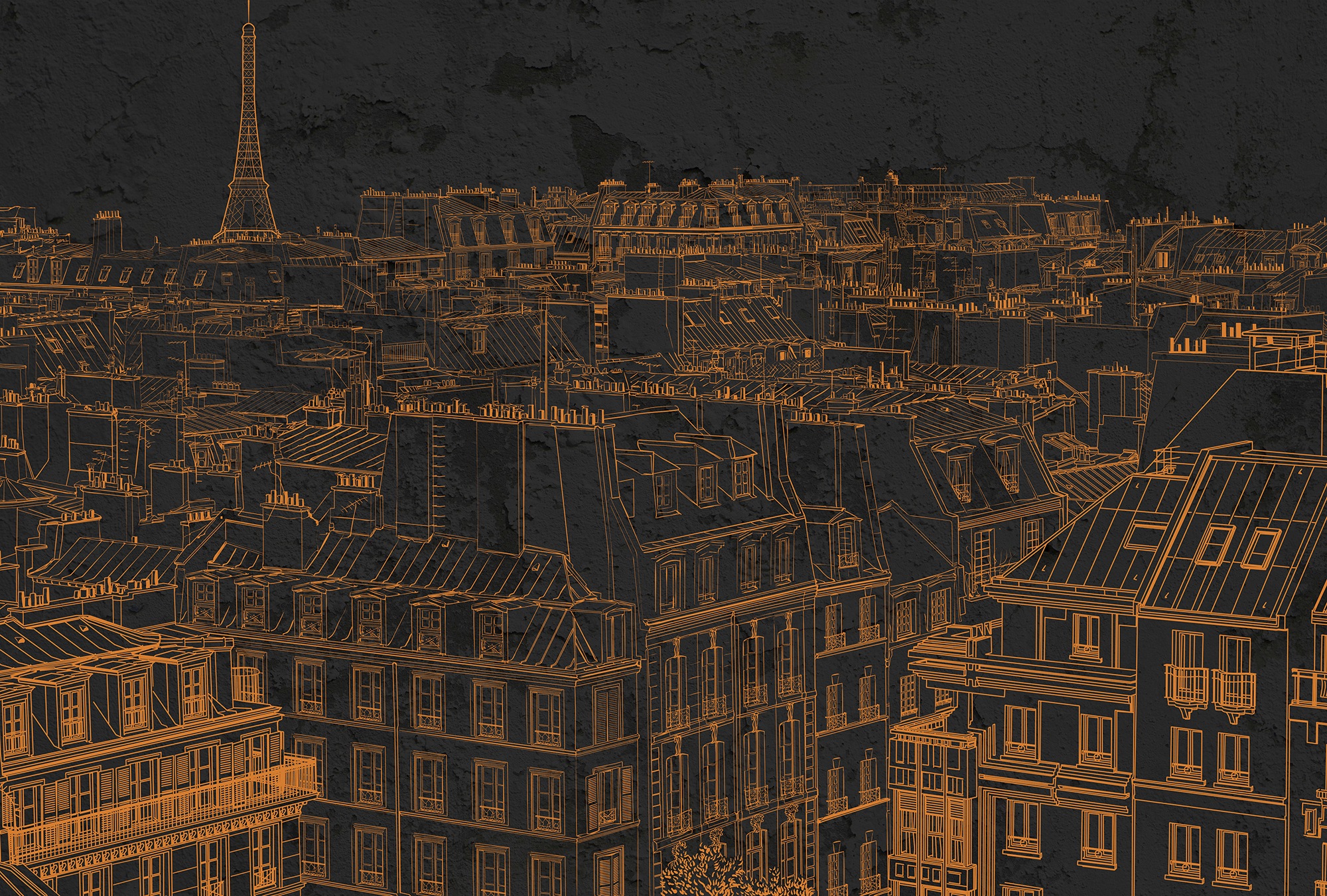 Architects Paper Fototapete "Atelier 47 View of Paris 1" Stadt glatt Vlies, Wand, Schräge, Decke