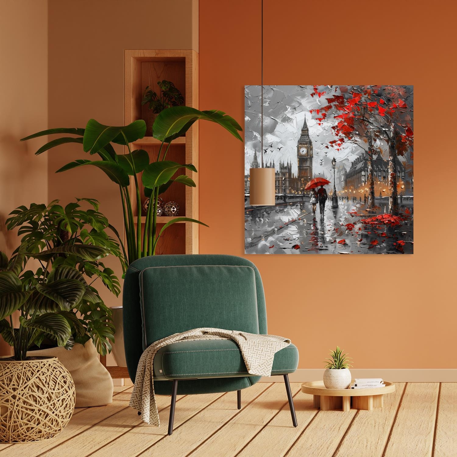 queence Leinwandbild "Big Ben im Herbst"