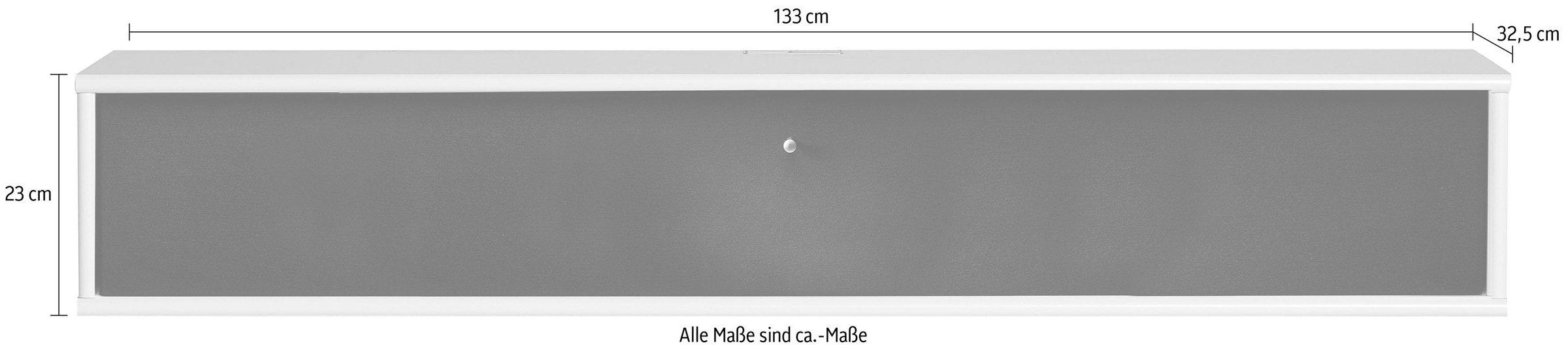 Hammel Furniture TV-Board »Mistral Fernsehschrank, Medienmöbel, Hängend«, mit Klapptür mit Akustikstoff, Lowboard, Breite: 133 cm