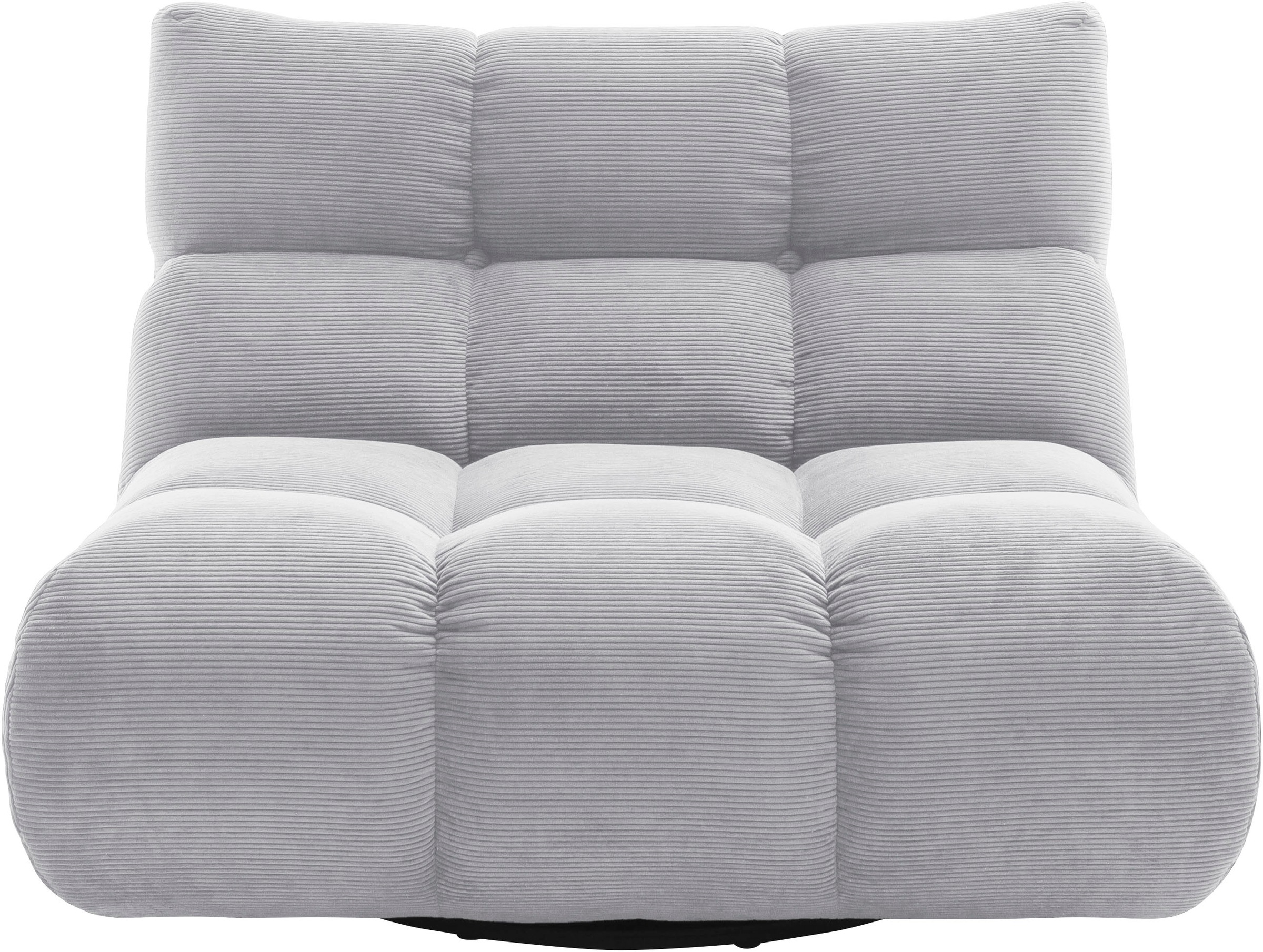 Home affaire 1,5-Sitzer "Cozy Bubble, 360 drehbarer Sessel, Breite 107 cm" mit eleganter Steppung, Rundumbezug & weicher Polsterung