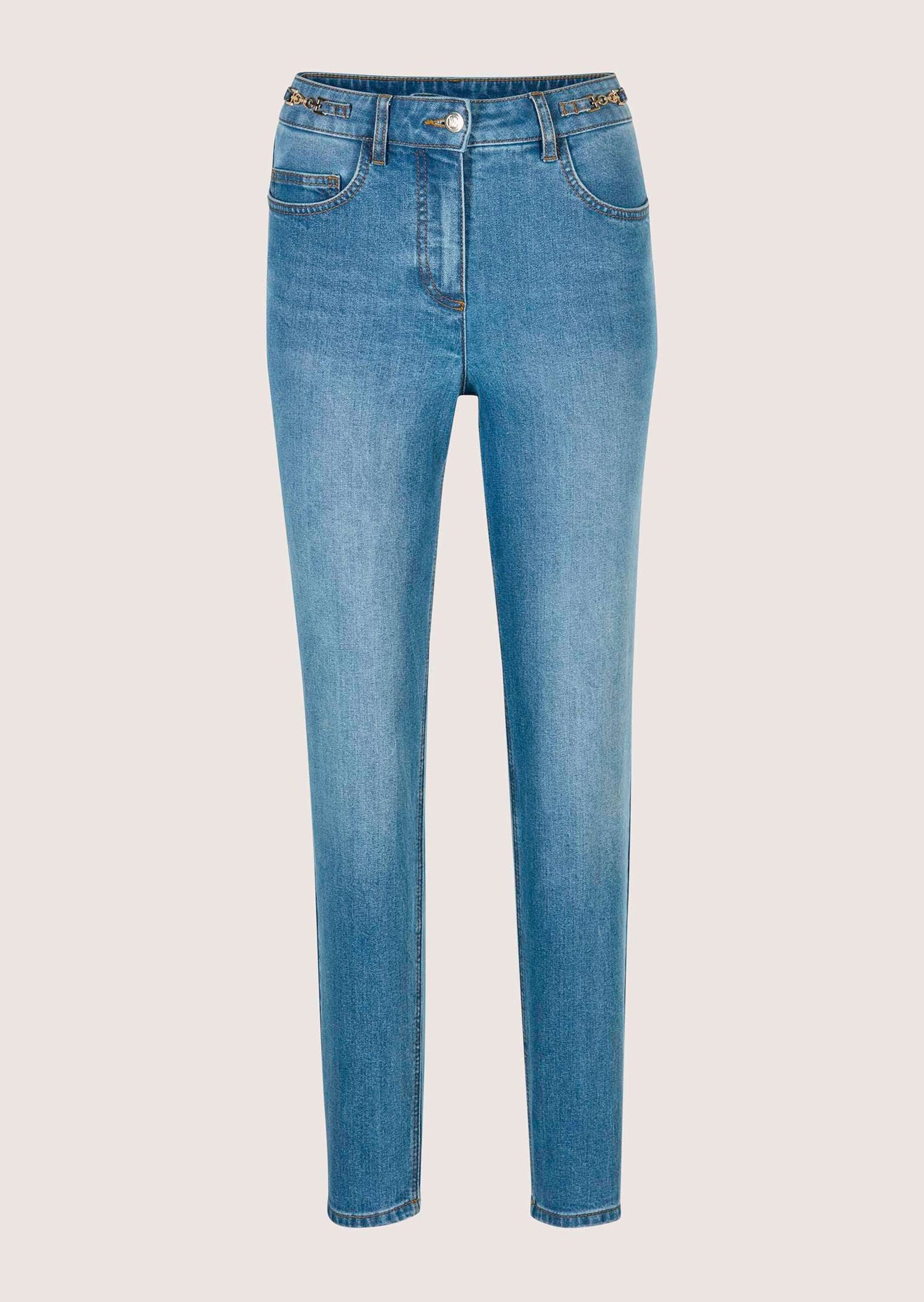MADELEINE Regular-fit-Jeans "Jeans Lange Slim Fit Stretch-Jeans"