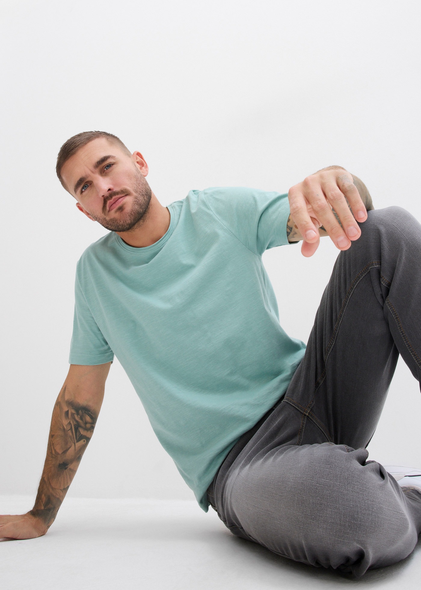 bonprix T-Shirt »T-Shirt aus reiner Baumwolle« T-Shirt aus reiner Baumwolle