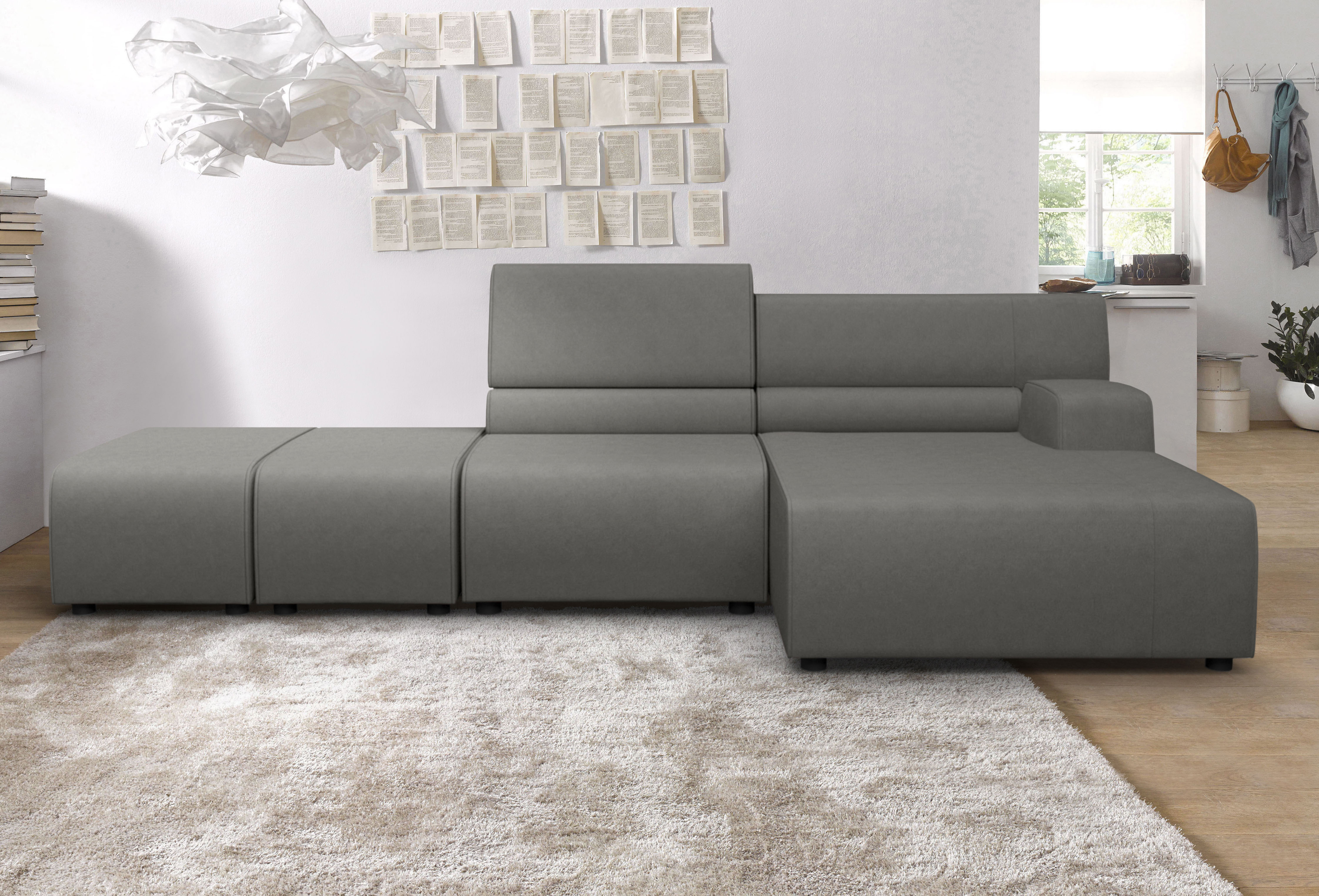 Egoitaliano Ecksofa "Babouche, Designsofa mit außergewöhnlichem Sitzkomfort zum Wohlfühlen"