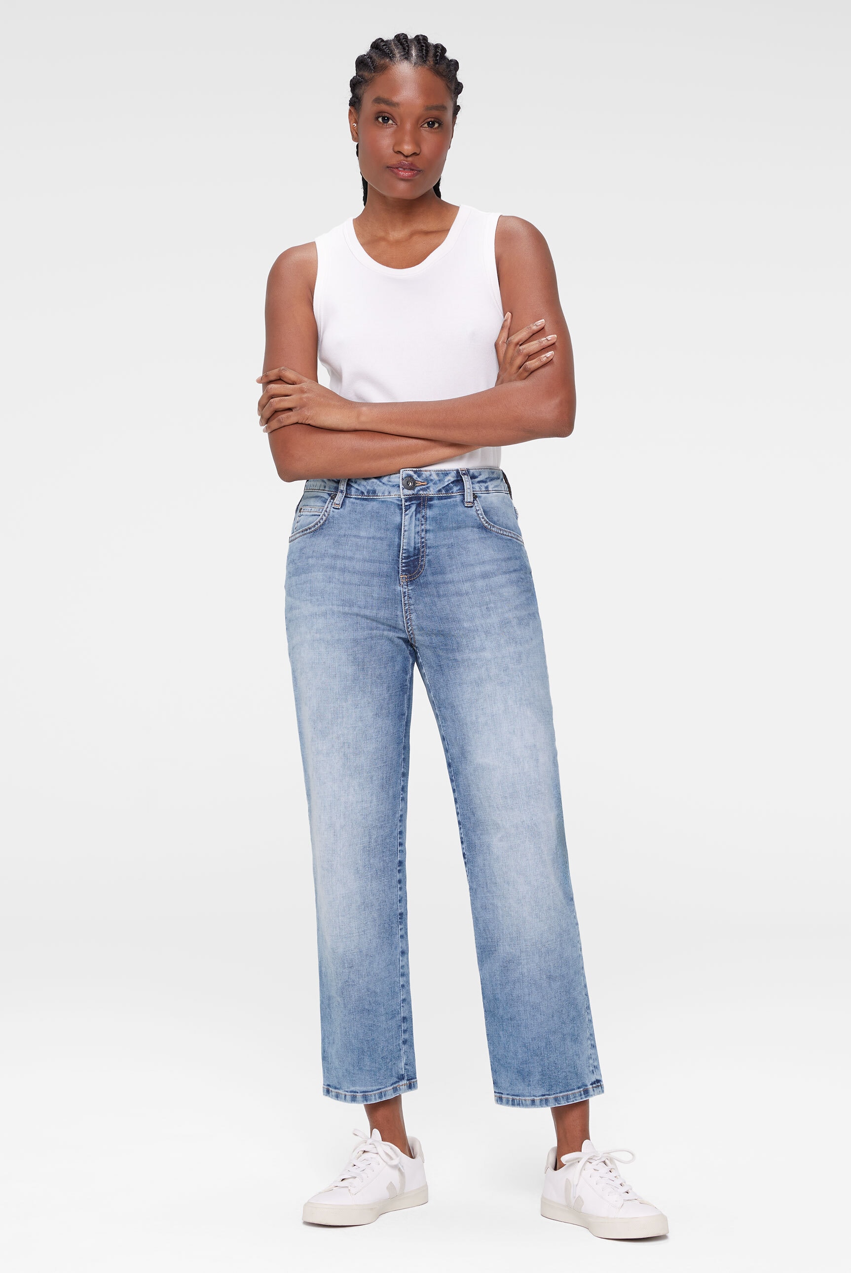 SENSES.THE LABLE Regular-fit-Jeans, mit verkürztem Bein