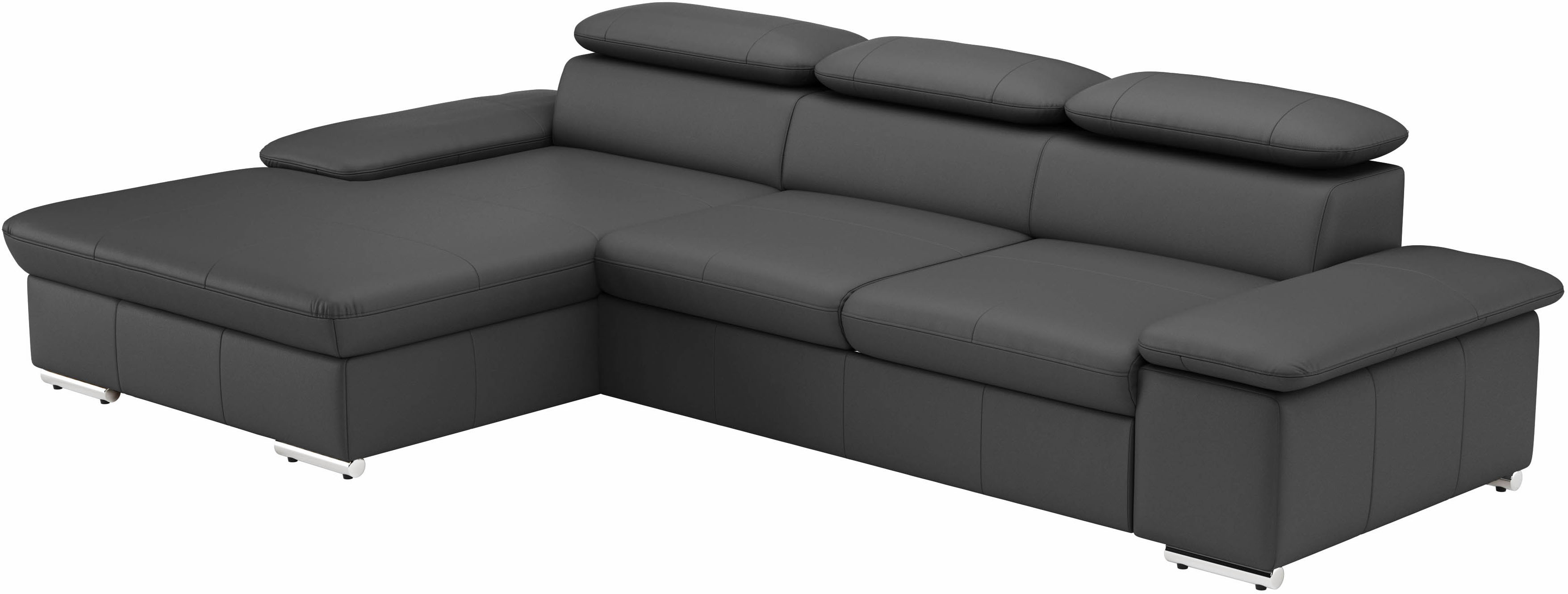 Thumbnail - sit&more Ecksofa "Valantine L-Form, B: 286 cm" mit Arm- & Kopfteilverstellung, optional mit Bettfunktion