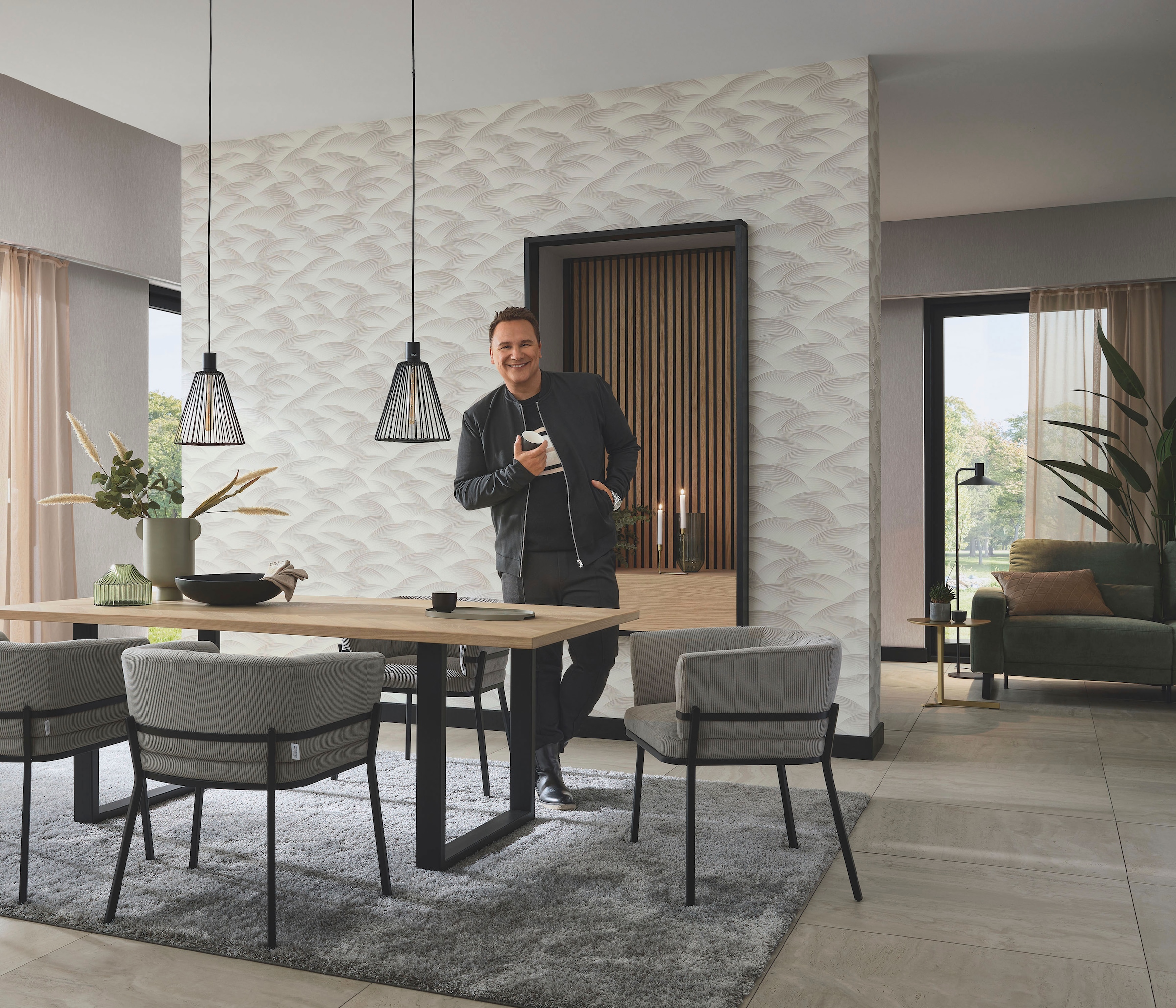 Fashion for walls Vliestapete »Sparkling Sea«, glänzend, Phthalate frei