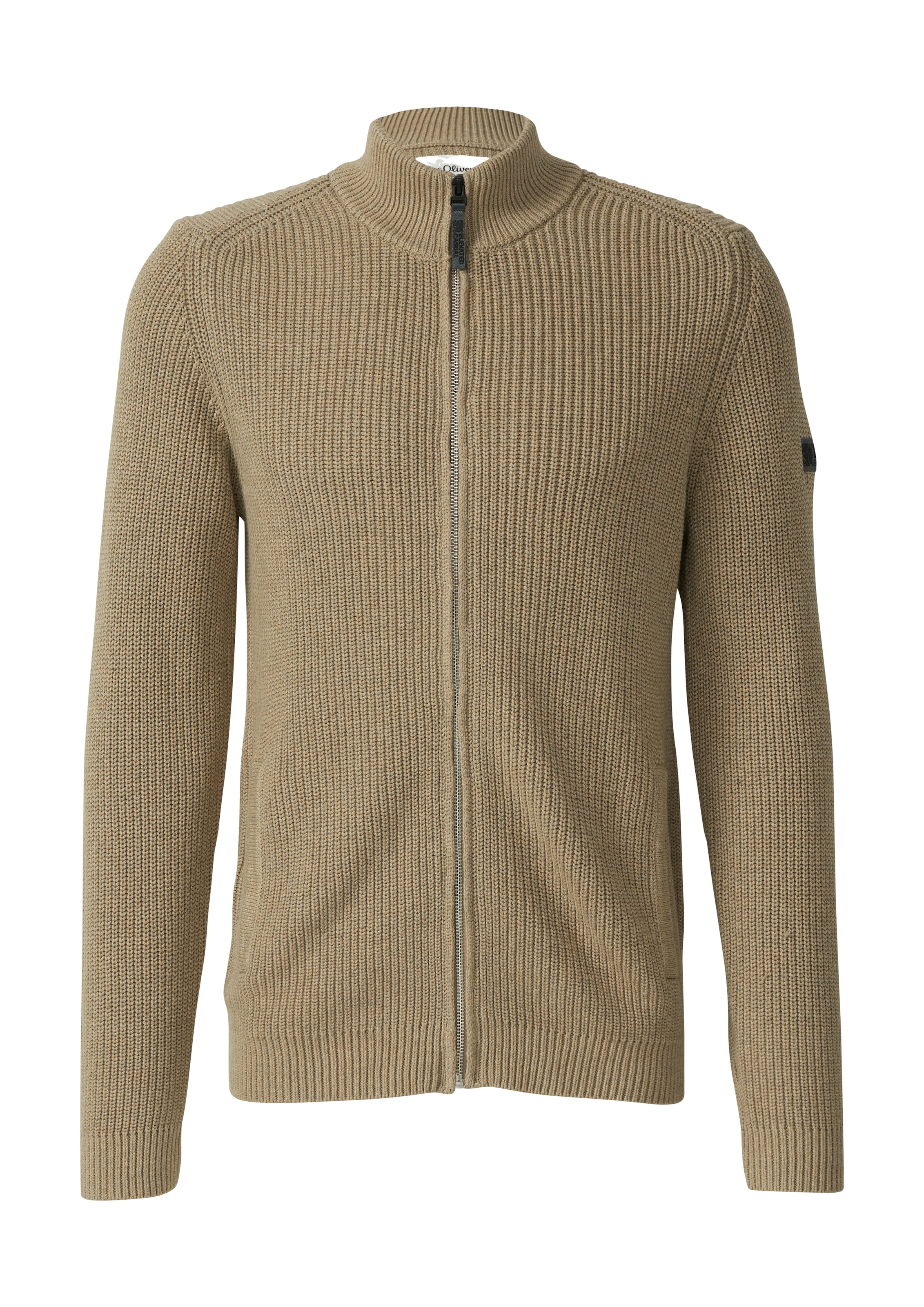 s.Oliver Strickjacke, mit Stehkragen und Reißverschluss günstig online kaufen