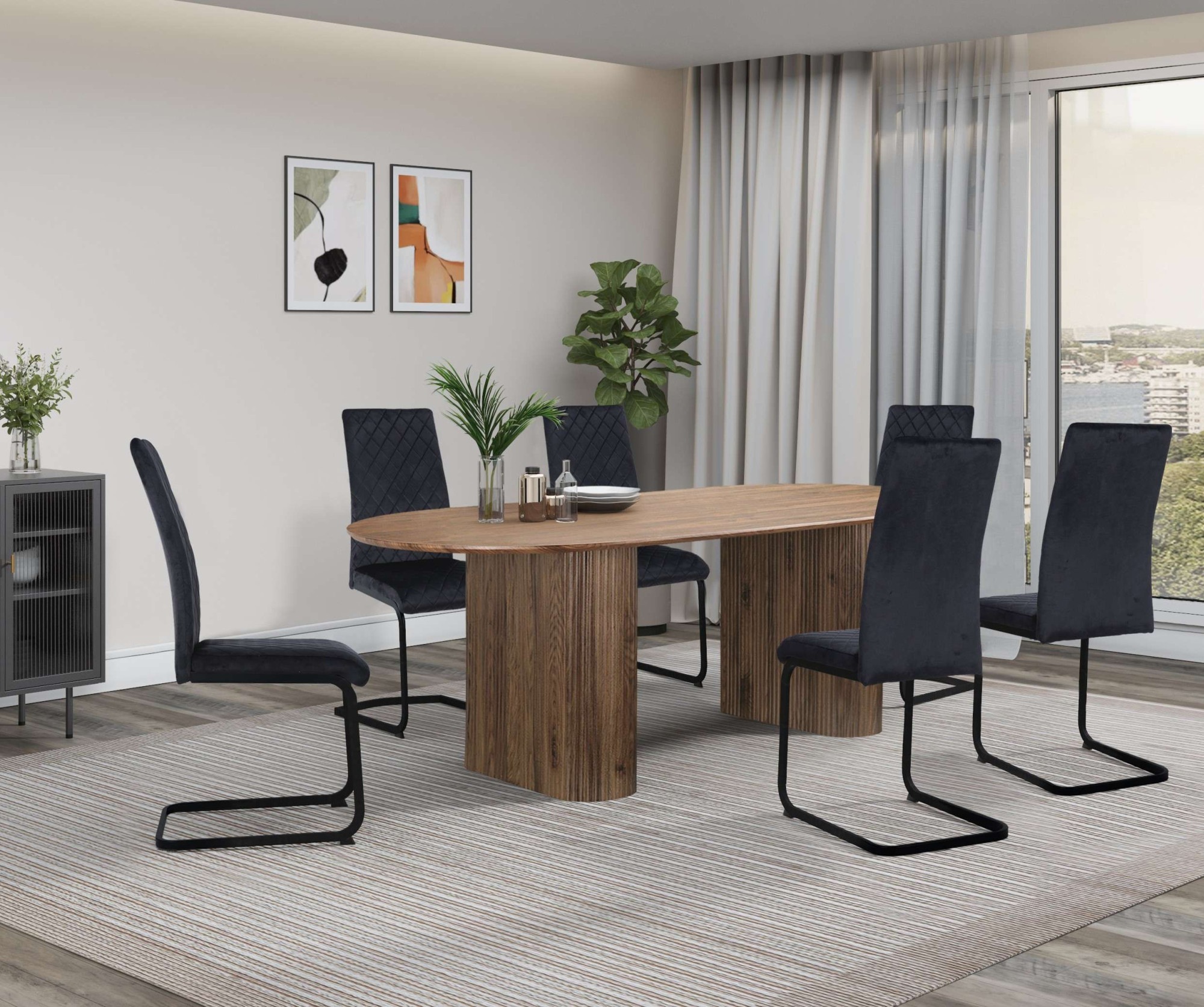 OTTO home Esszimmerstuhl "Valbourg", 2 St., Freischwinger, gepolsterte Rück günstig online kaufen