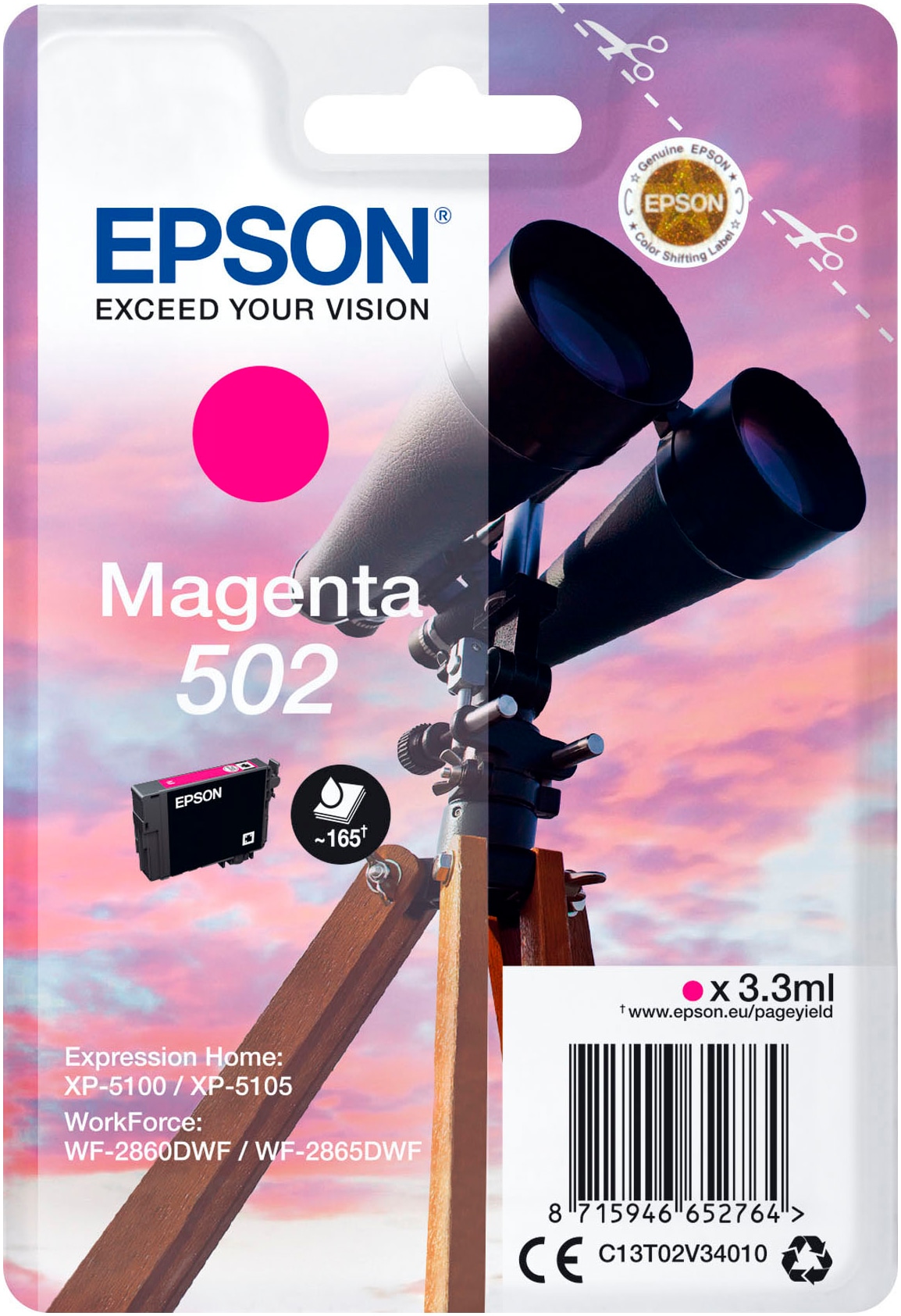Epson Tintenpatrone »502 Fernglas«