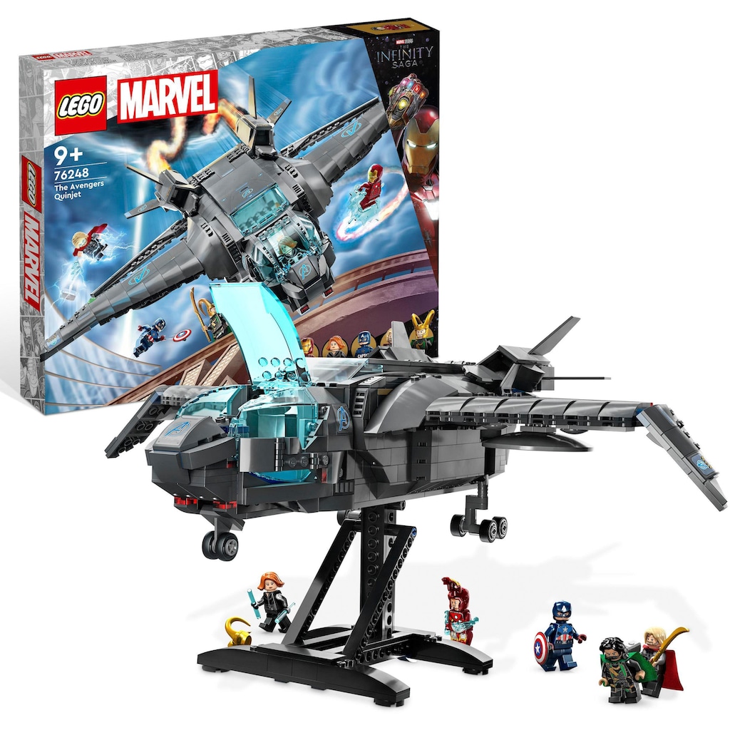 LEGO® Konstruktionsspielsteine »Der Quinjet der Avengers (76248), LEGO® Marvel«, (795 St.), Made in Europe