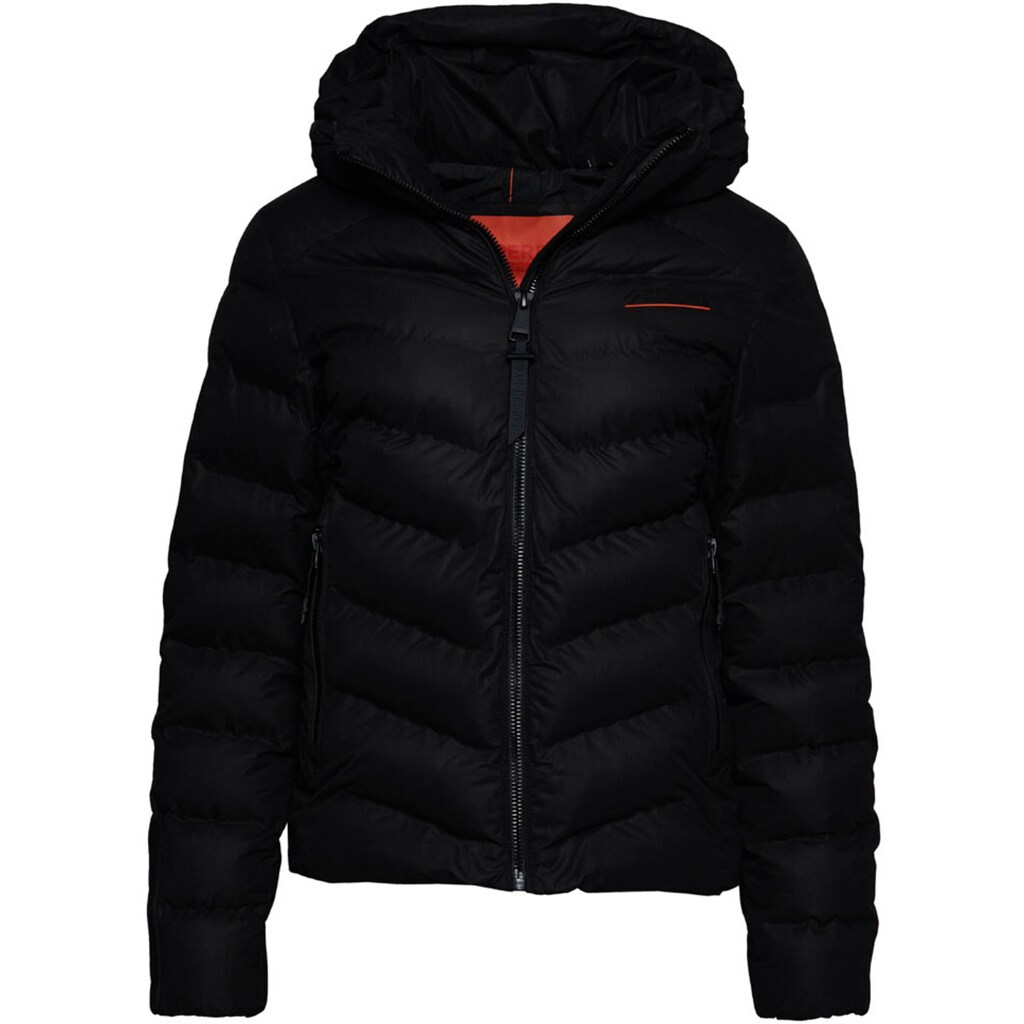 Superdry Steppjacke »HOODED MICROFIBRE PADDED JKT«, mit Kapuze