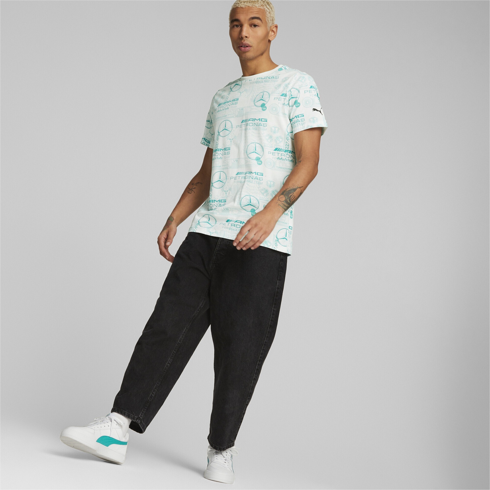 PUMA T-Shirt »Mercedes-AMG Petronas Motorsport Printed T-Shirt Herren«