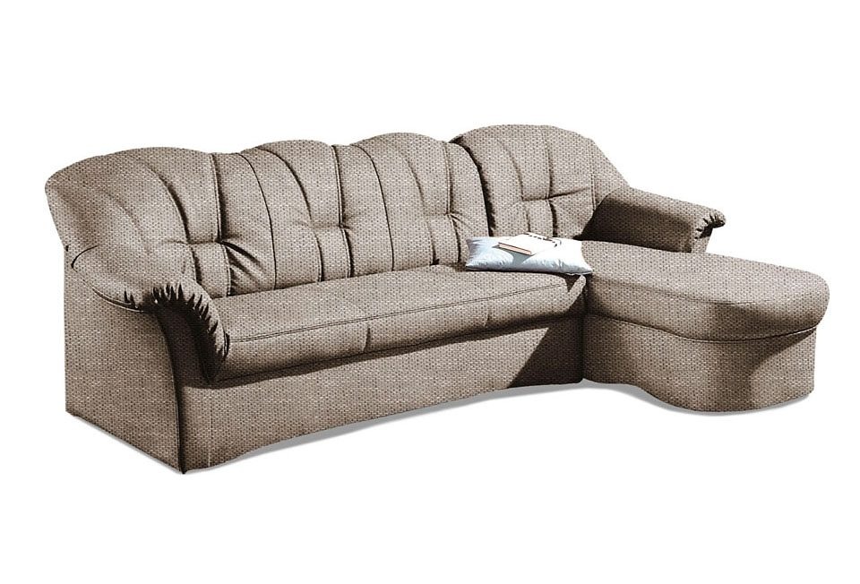 DOMO collection Ecksofa "Papenburg, zeitlose Rückensteppung, elegante Forme günstig online kaufen