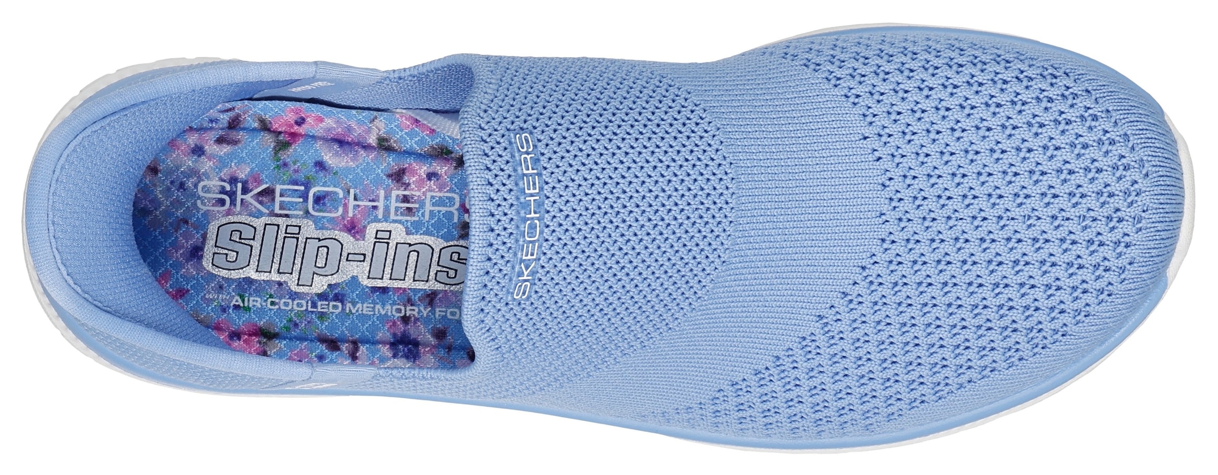 Skechers Slip-On Sneaker »VIRTUE-SLEEK«, Slipper, Freizeitschuh mit gepolstertem Heel-Pillow Fersenkissen