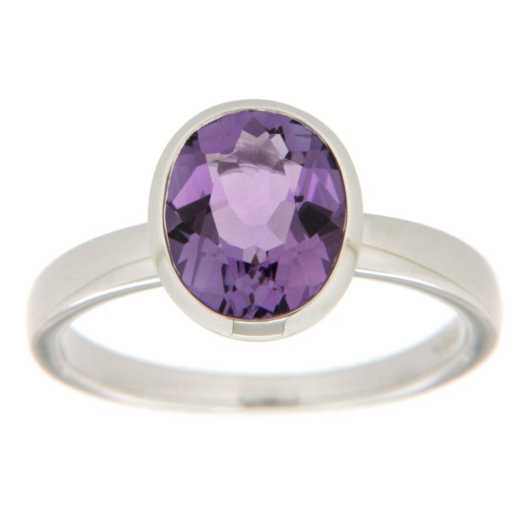 Orolino Fingerring »585 Gold mit echtem Amethyst 10,8mm«