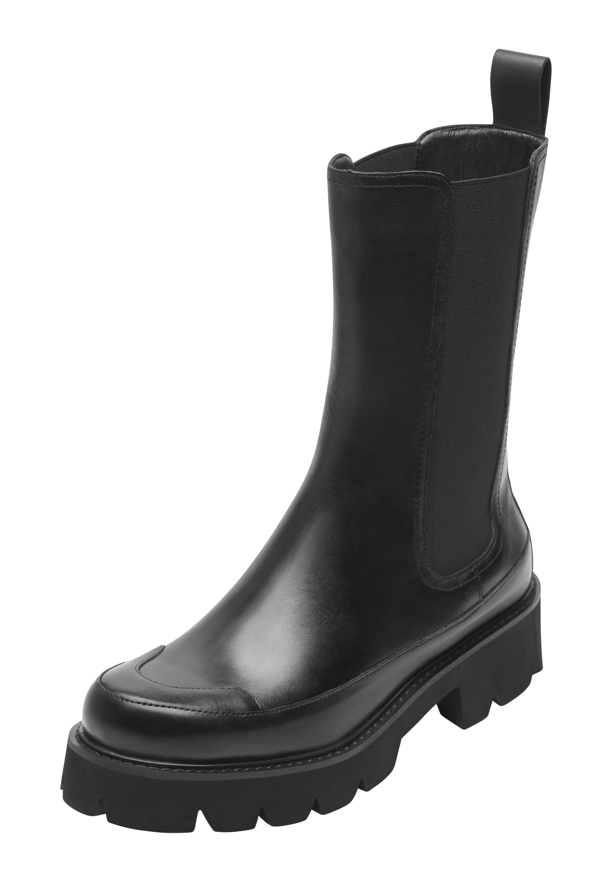 Stiefel »MILEY7002«, Bequeme Lederstiefel, Elastikeinstieg, wetterfeste robuste Sohle