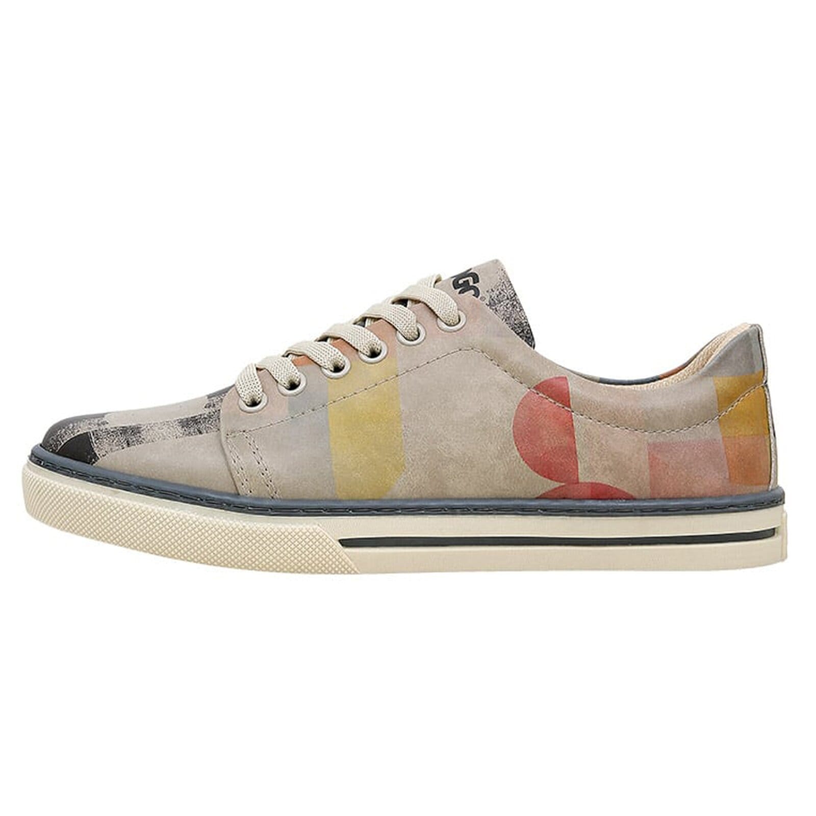 DOGO "Classic Schnürsneaker Geometric Shapes Damen Sneaker" Handgefertigt