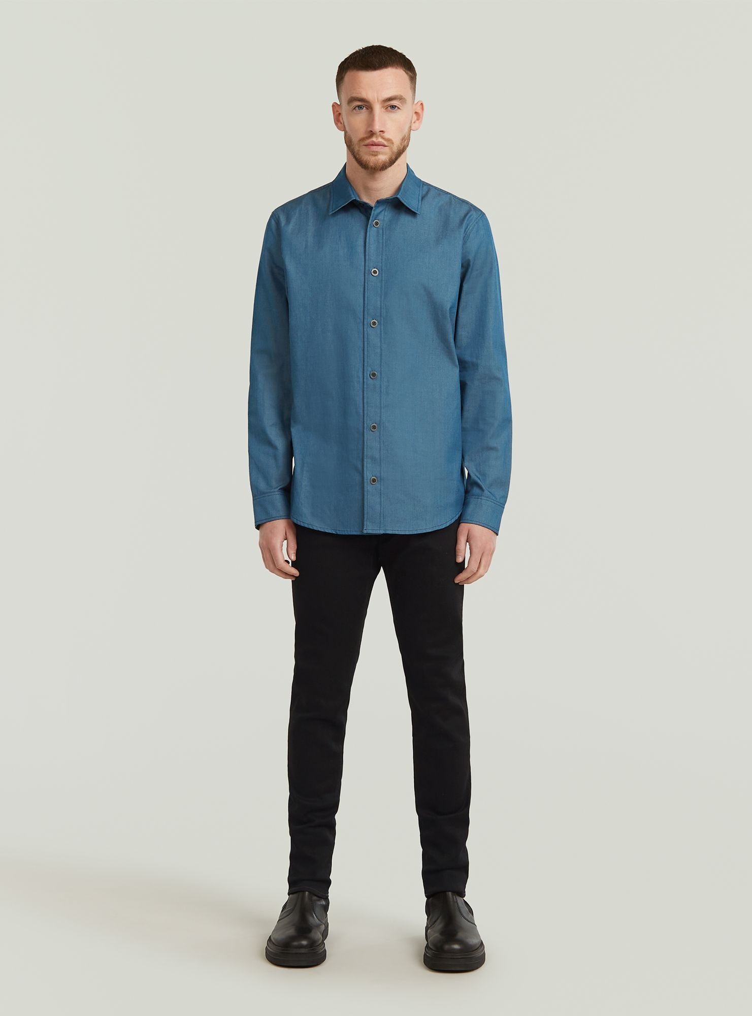 G-STAR Langarmshirt »Clean Slim Hemd«
