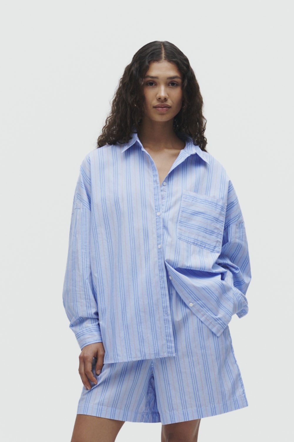 SENSES.THE LABEL Langarmbluse, aus Baumwolle