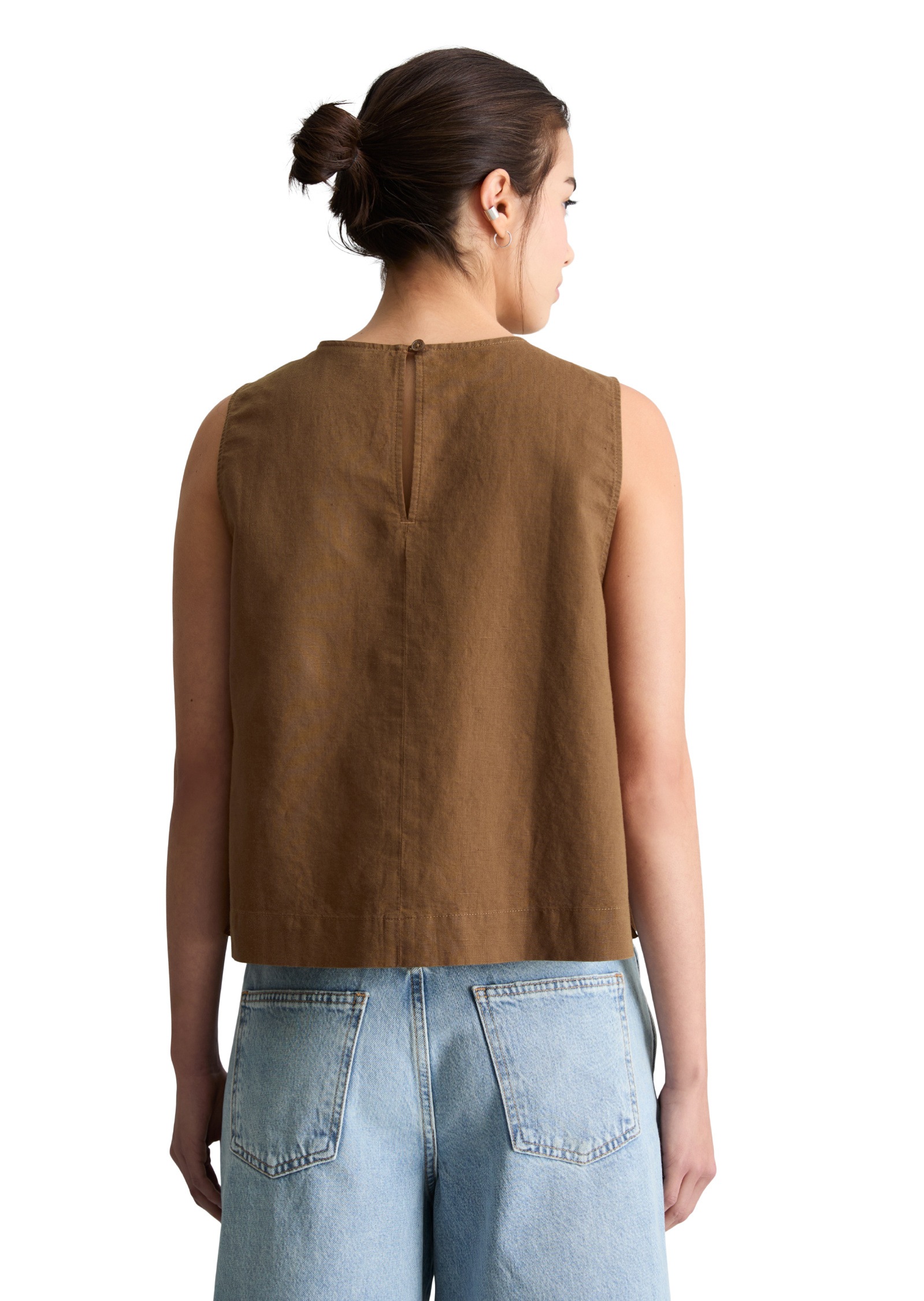 Marc O'Polo DENIM Blusentop »aus Leinen-Baumwolle-Mix«
