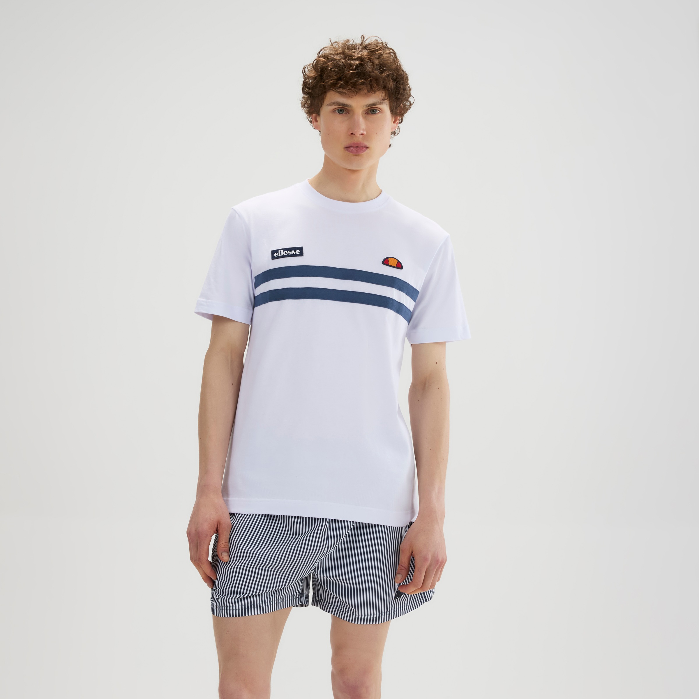 Ellesse T-Shirt "VENIRE TEE" Kurzarm, mit Rundhalsausschnitt, aus Baumwolle, normale Länge