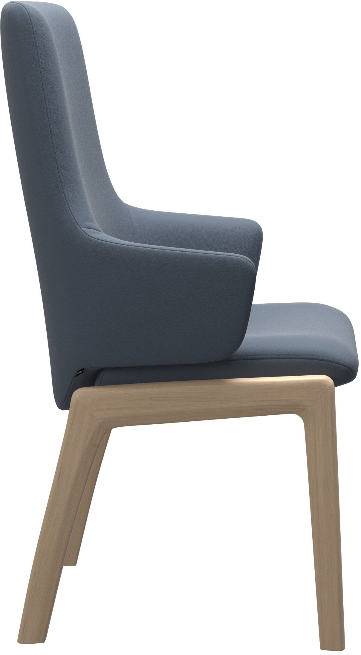Stressless® Polsterstuhl »Laurel«, Leder PALOMA, High Back mit Armlehne, Größe L, mit abgerundeten Beinen in Eiche