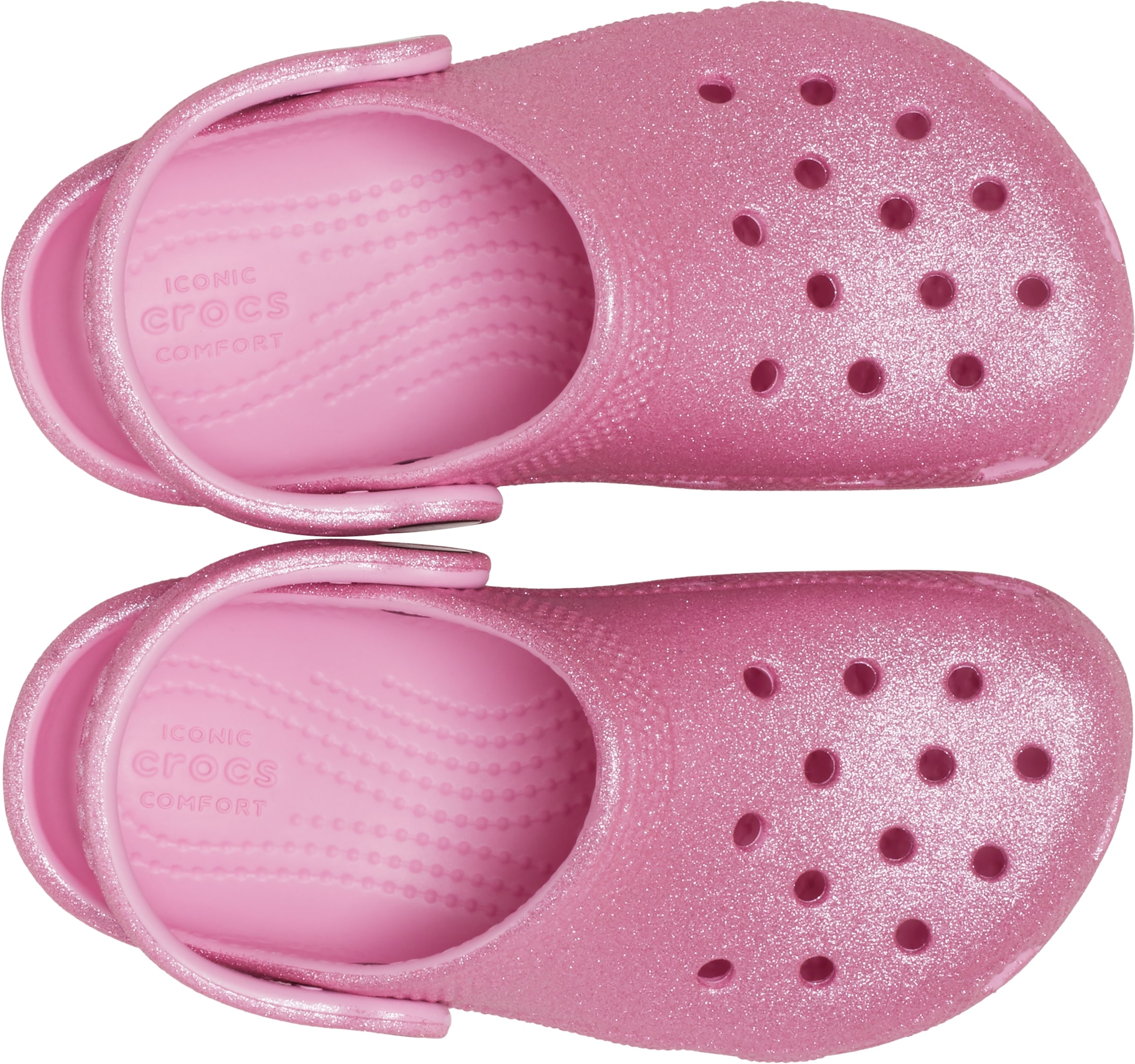 Crocs Clog »Classic Clog«, Glitzerschuh, Babyschuh, Sommerschuh mit allover Schimmer