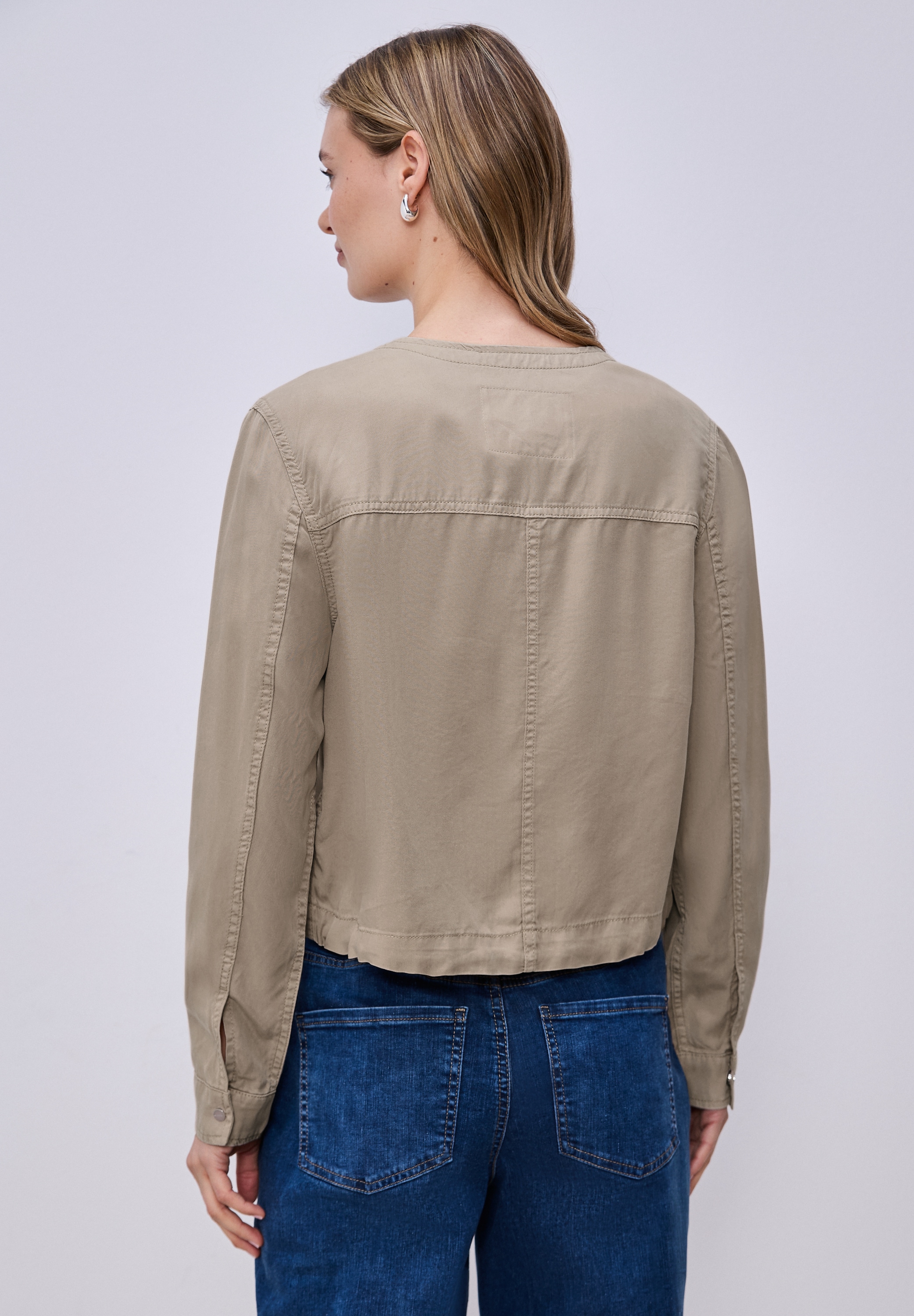 STREET ONE Kurzjacke ohne Kapuze mit Brusttasche