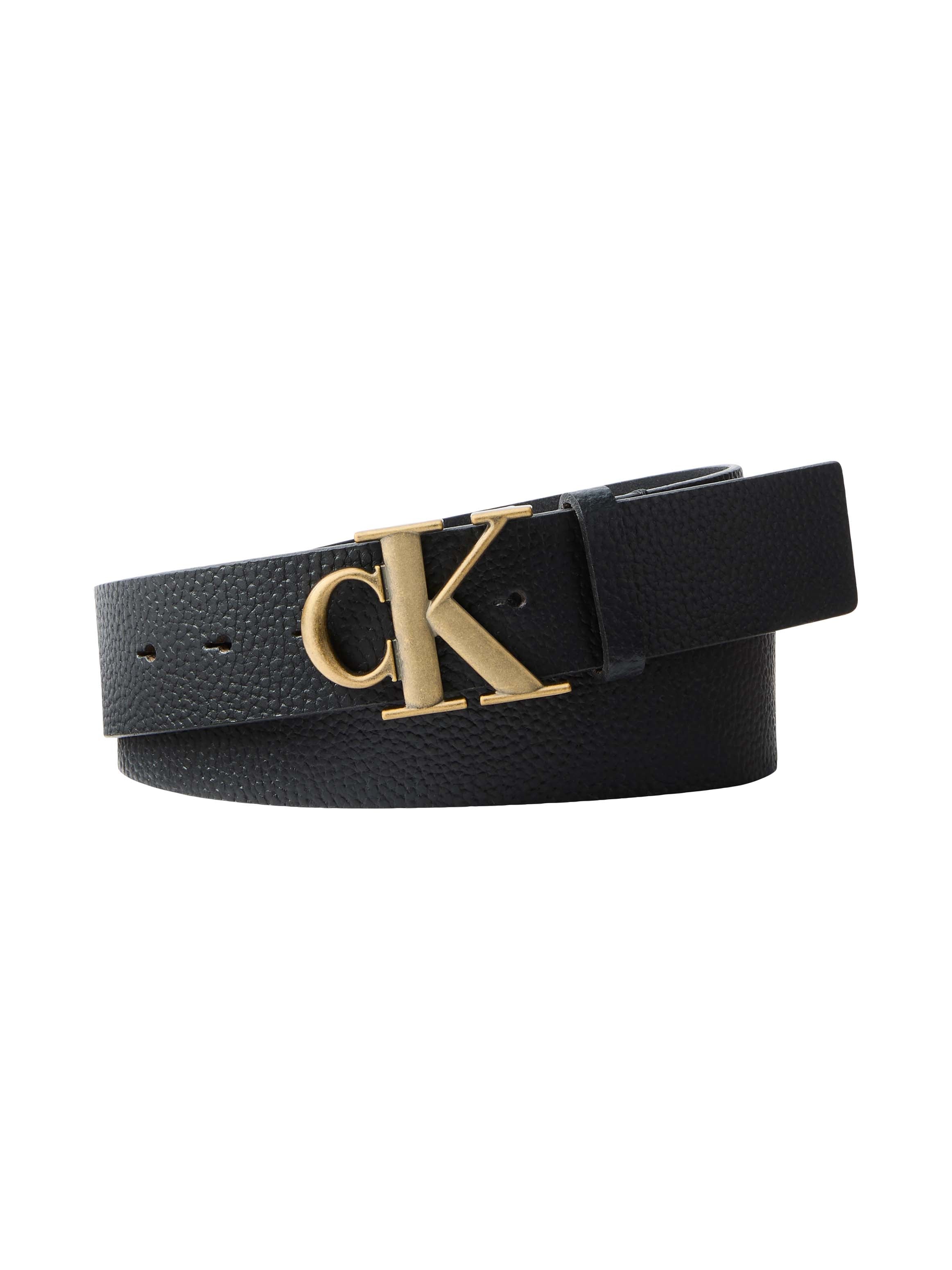 Calvin Klein Ledergürtel "CK BUCKLE PEBBLE 40MM" Regular fit und größenverstellbar