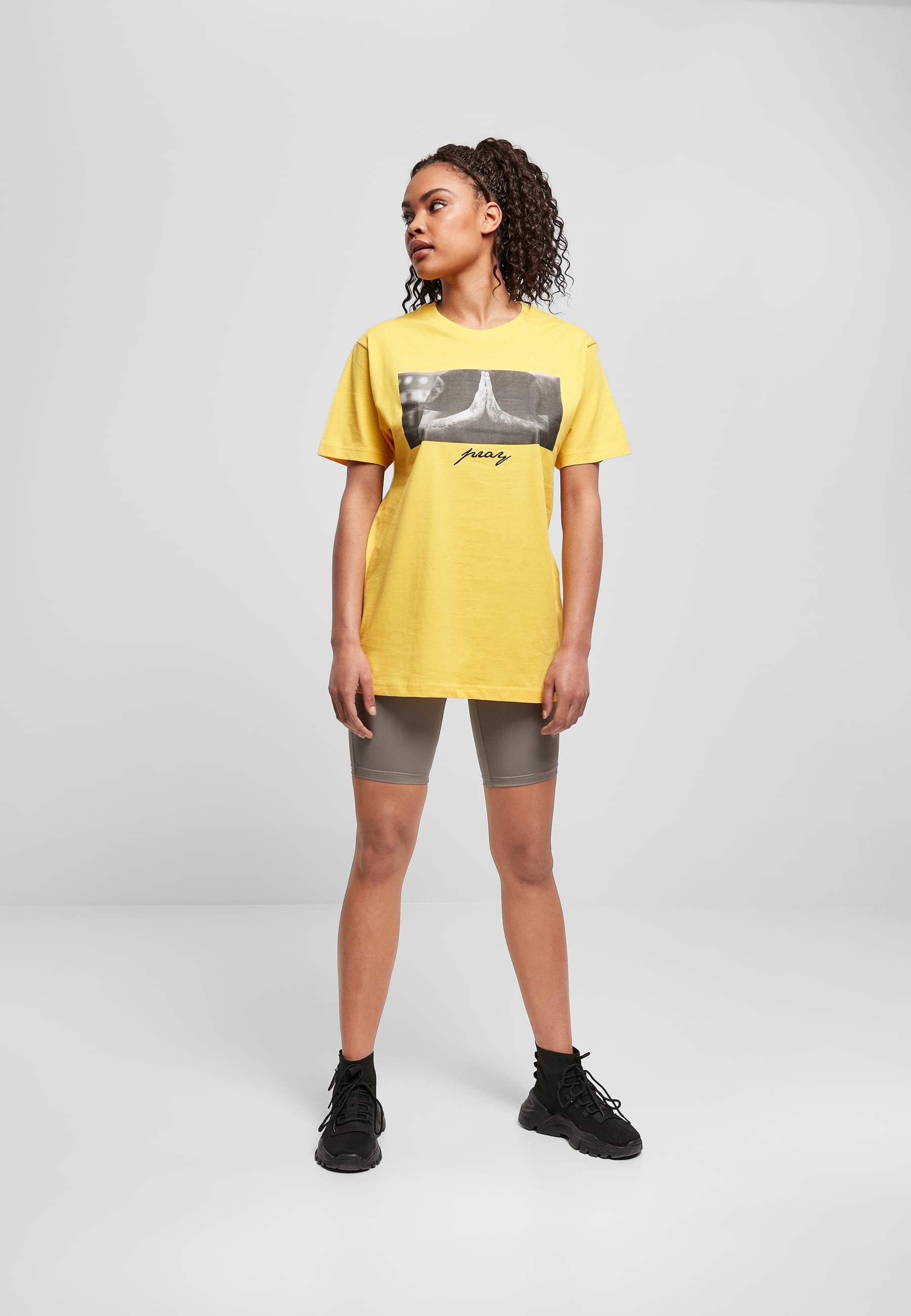 MisterTee Kurzarmshirt »MisterTee Damen Ladies Pray Tee«, (1 tlg.)