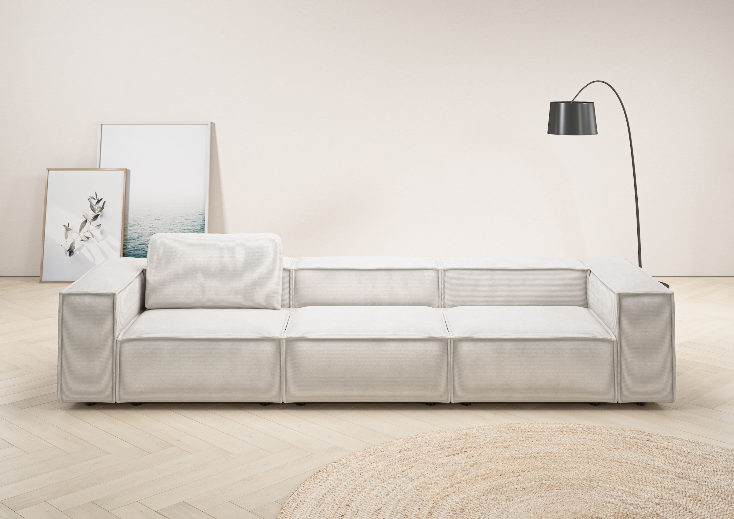 Home affaire 3,5-Sitzer "Watertown, modernes Big-Sofa XXL, 336 cm Breite, a günstig online kaufen