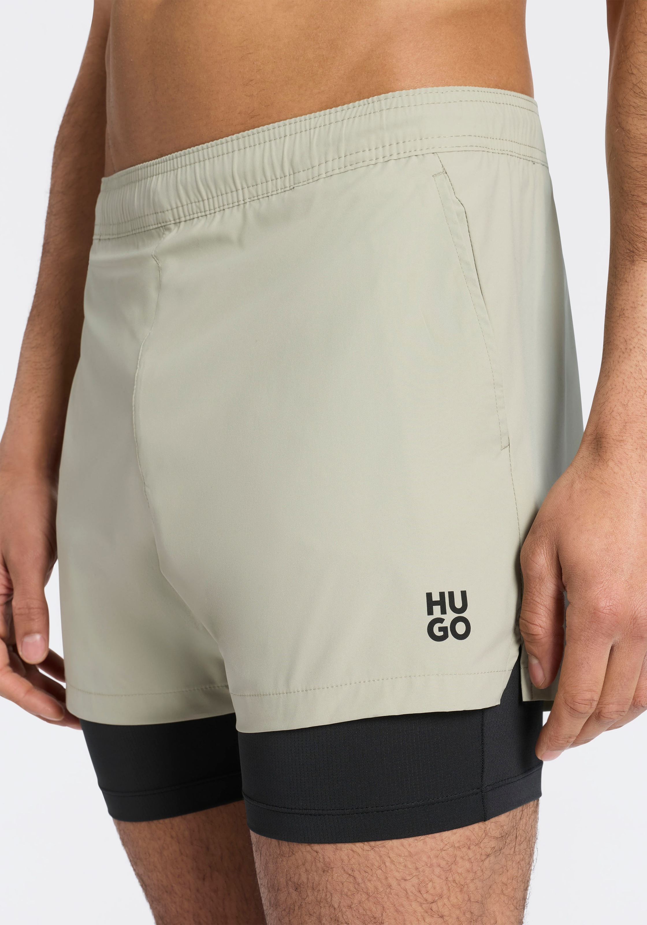 HUGO Underwear Badeshorts "ACTIVE SWIM SHORTS" 2-in-1, mit integrierter Leg günstig online kaufen