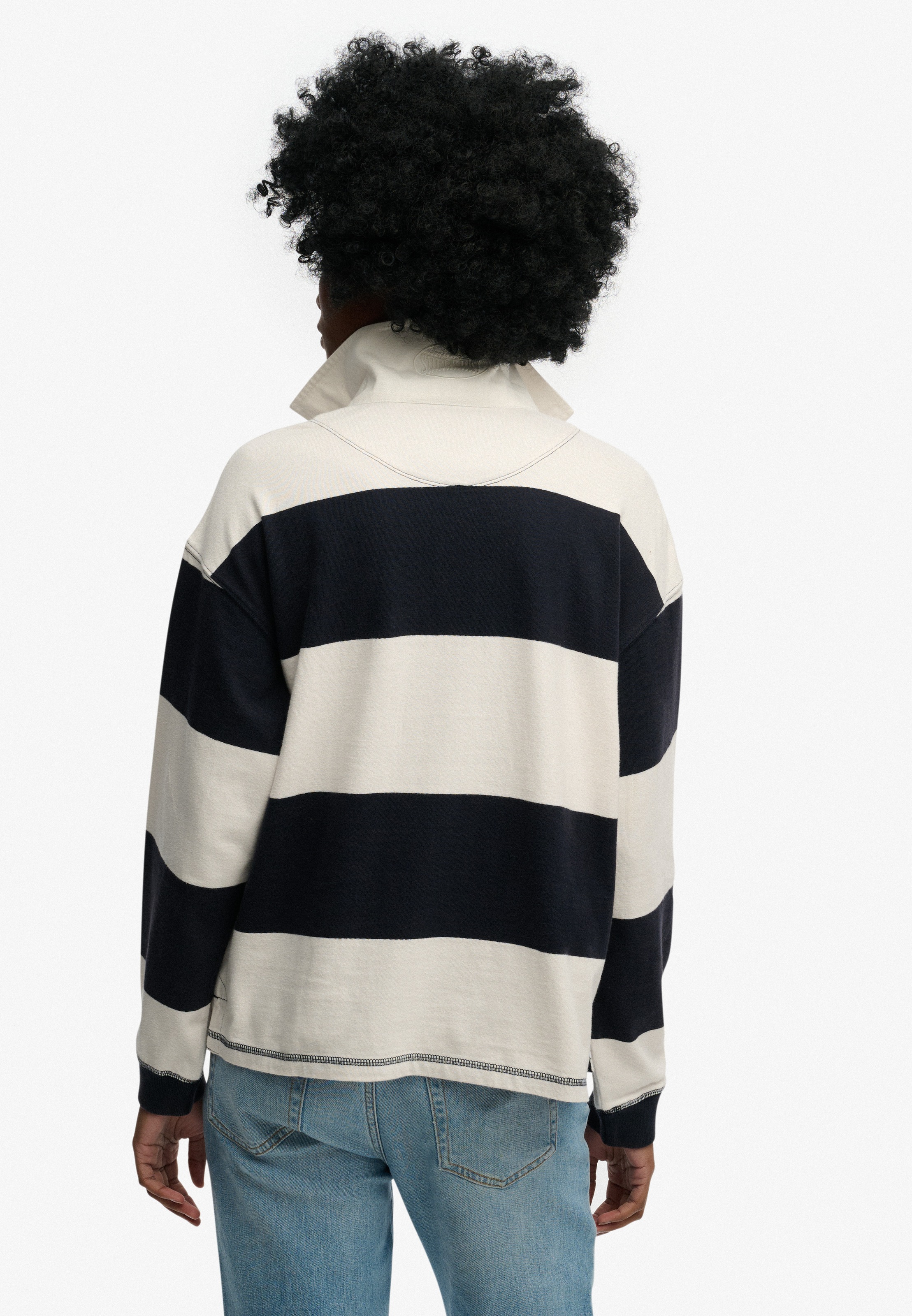 Thumbnail - Superdry Langarm-Poloshirt "HERITAGE STRIPE RUGBY TOP"
