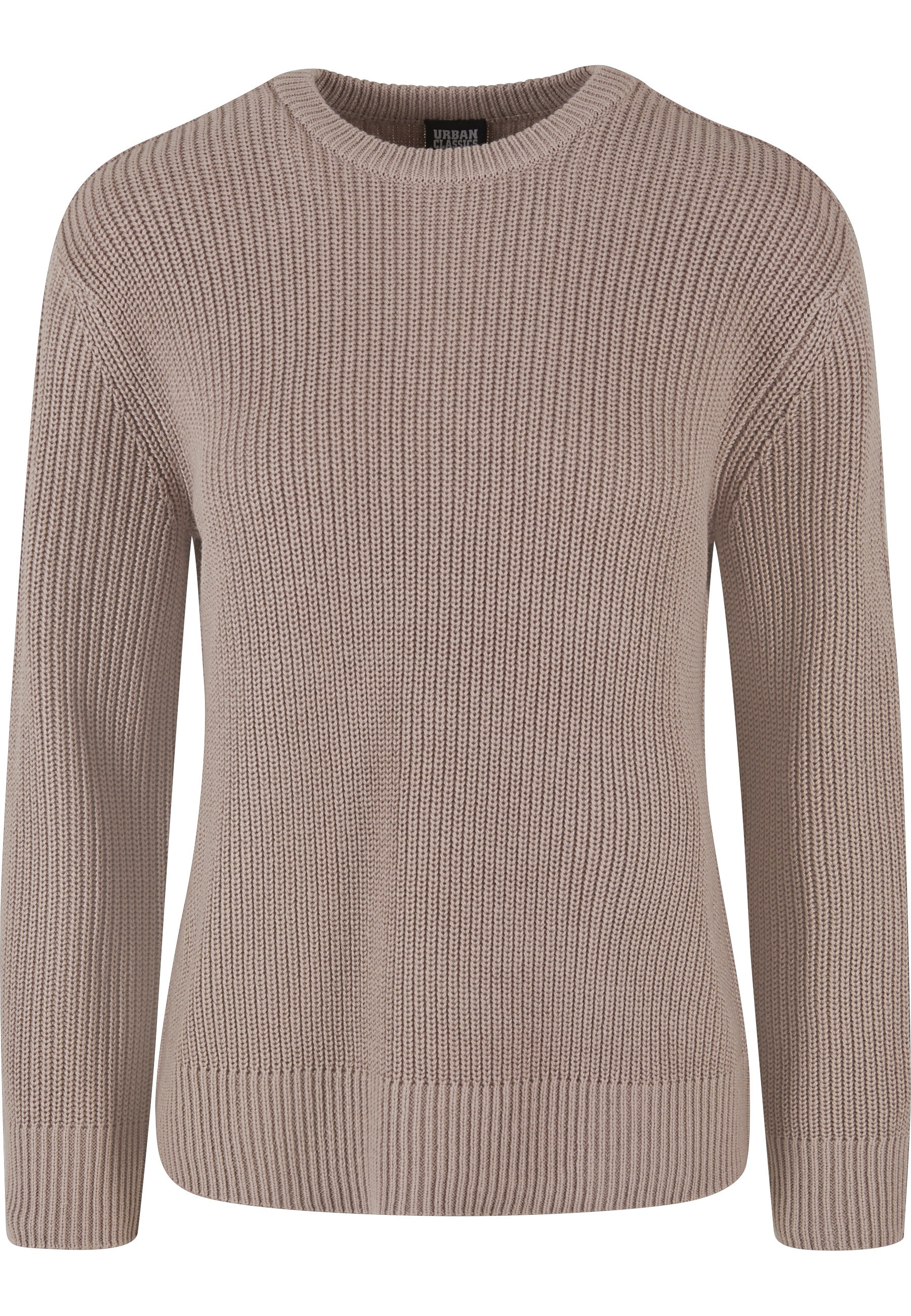 URBAN CLASSICS Rundhalspullover "Urban Classics Damen Ladies Rib Knit Sweat günstig online kaufen