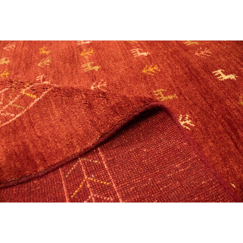 morgenland Wollteppich »Gabbeh Minimal Rosso 240 x 168 cm«, rechteckig