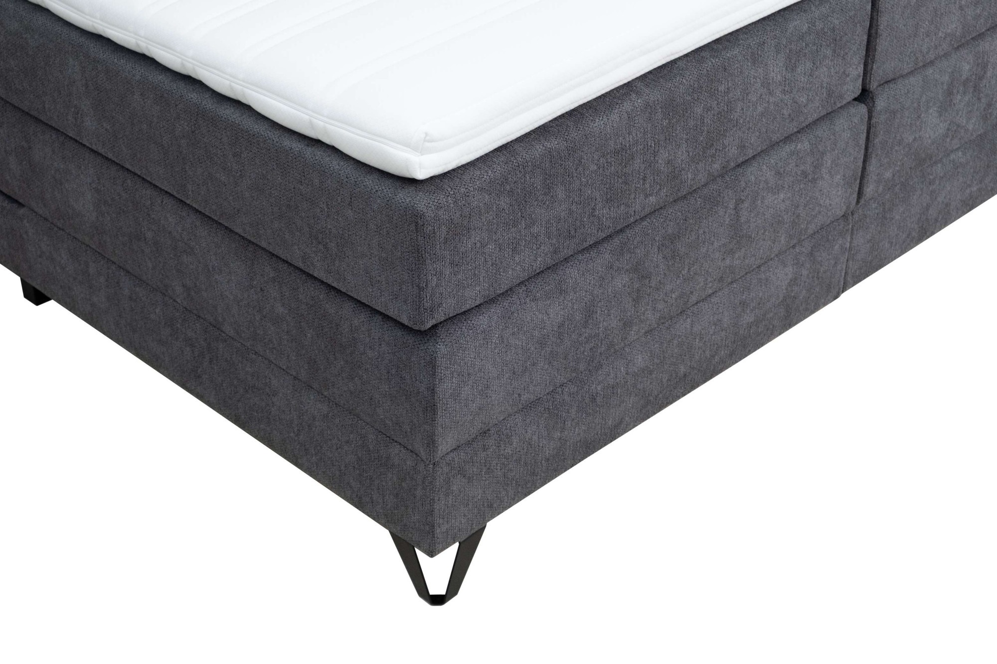 Home affaire Boxspringbett »Ilona, Doppel- & Polsterbett, Federkernbett, Komfortbett, 160 & 180 cm« inkl. 6 cm Topper, zwei Bettkästen, Taschen-Federkernmatratze in H3