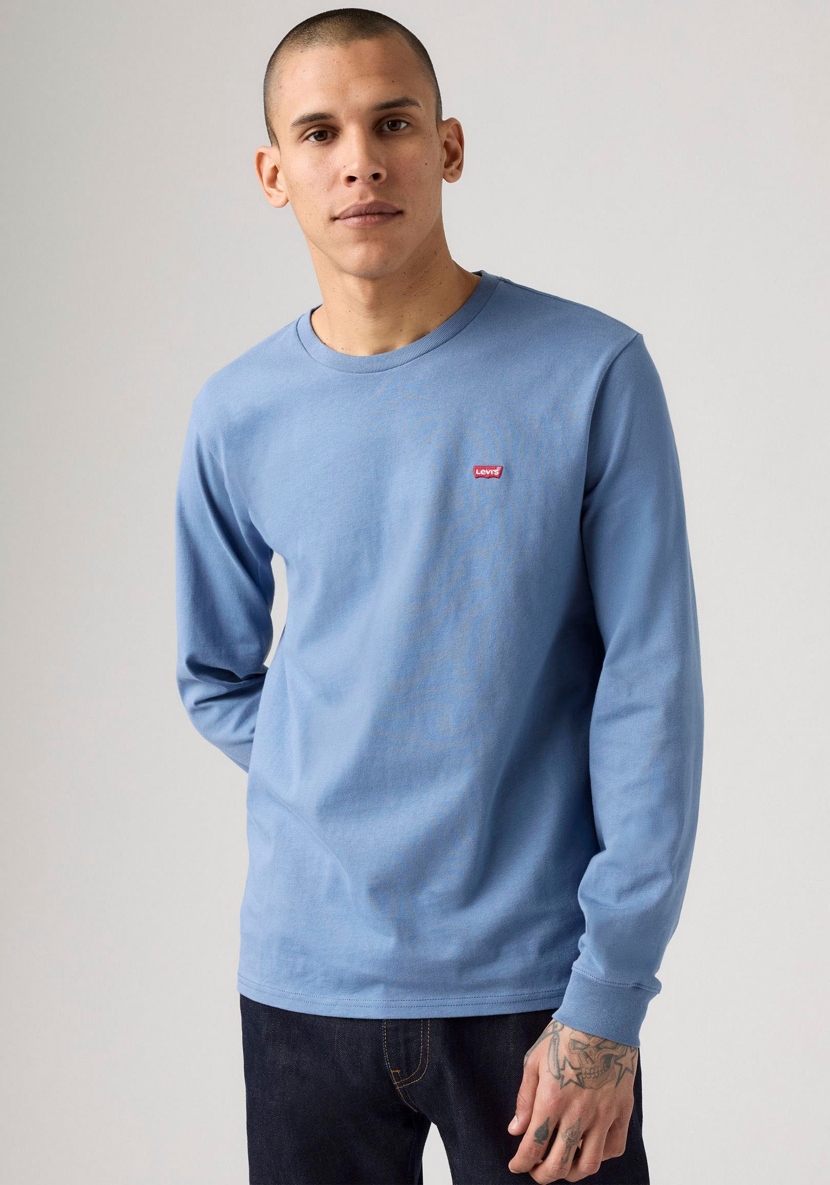 Levis Langarmshirt mit Logo-Applikation günstig online kaufen